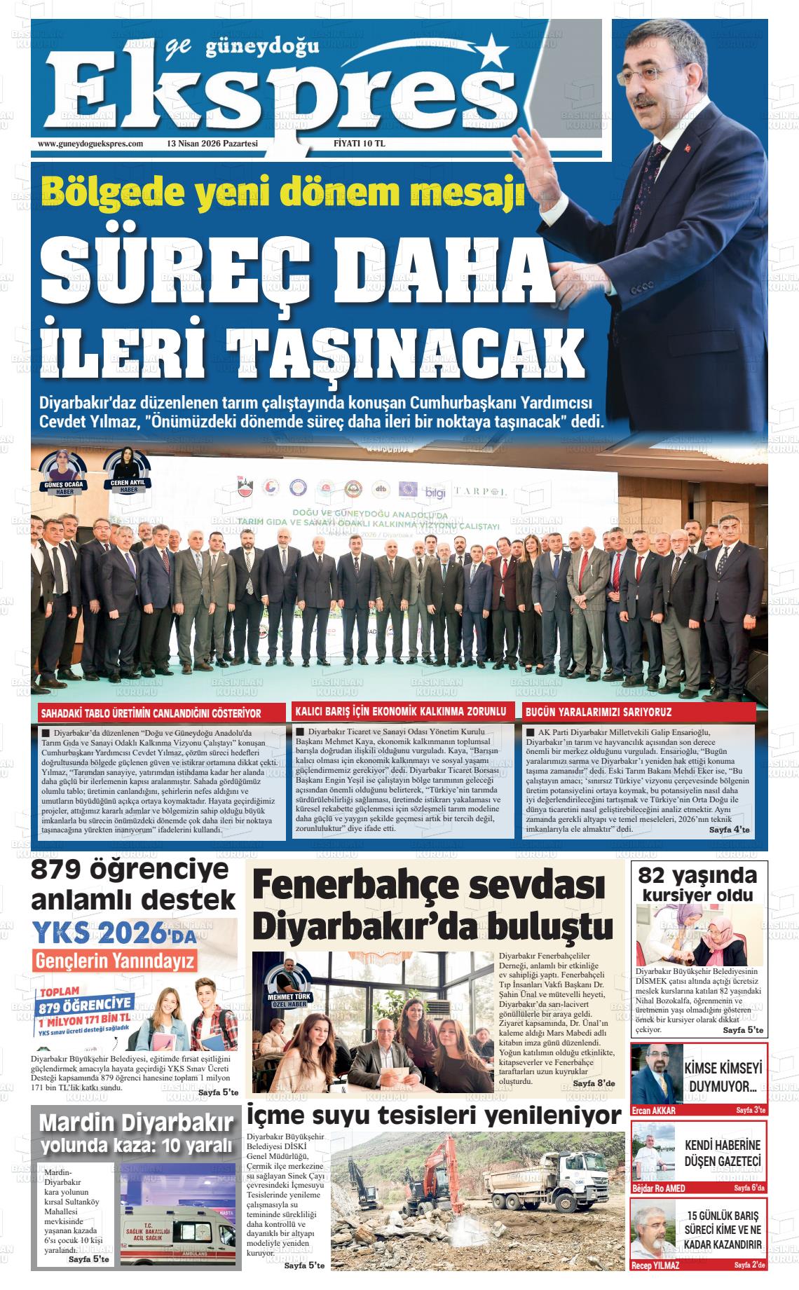 Diyarbakir Geguneydoguekspres 13.04.2026