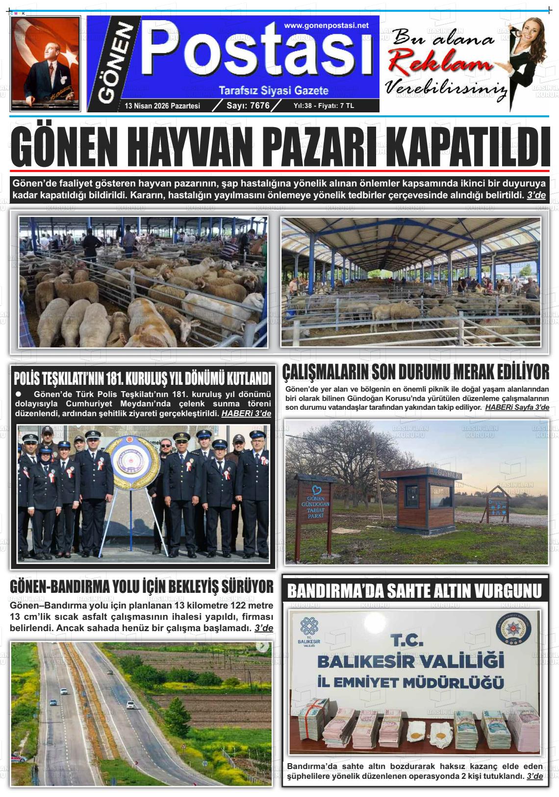 Balikesir Gonenpostasi 13.04.2026