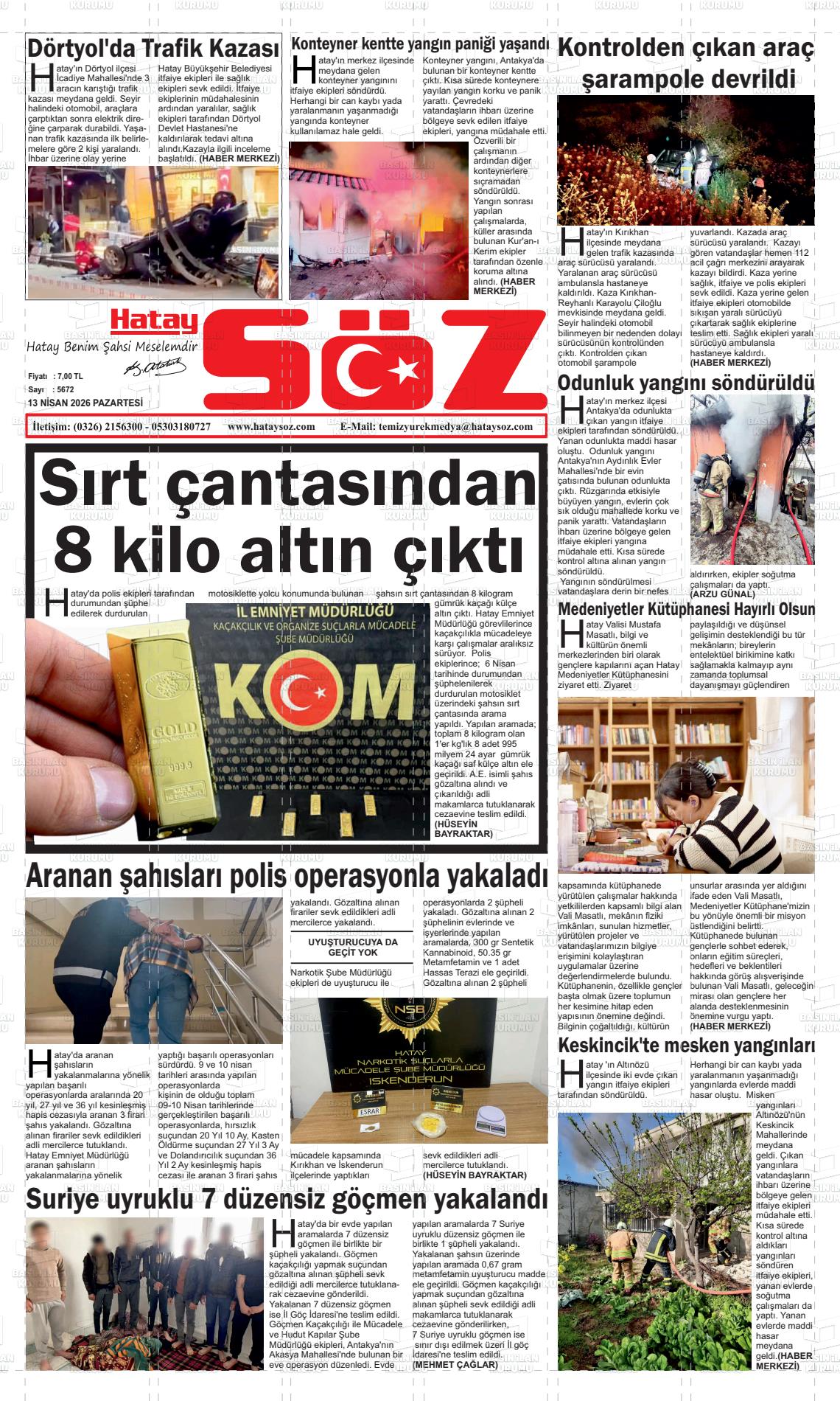 Hatay Soz 13.04.2026