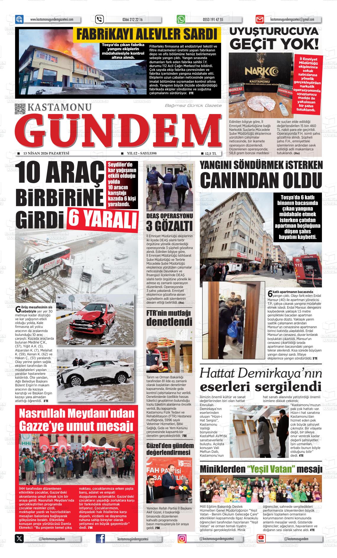 Kastamonu Gundem 13.04.2026