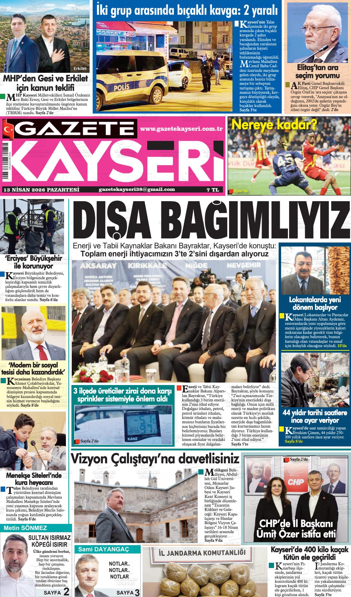 Kayseri Haber 38 13.04.2026