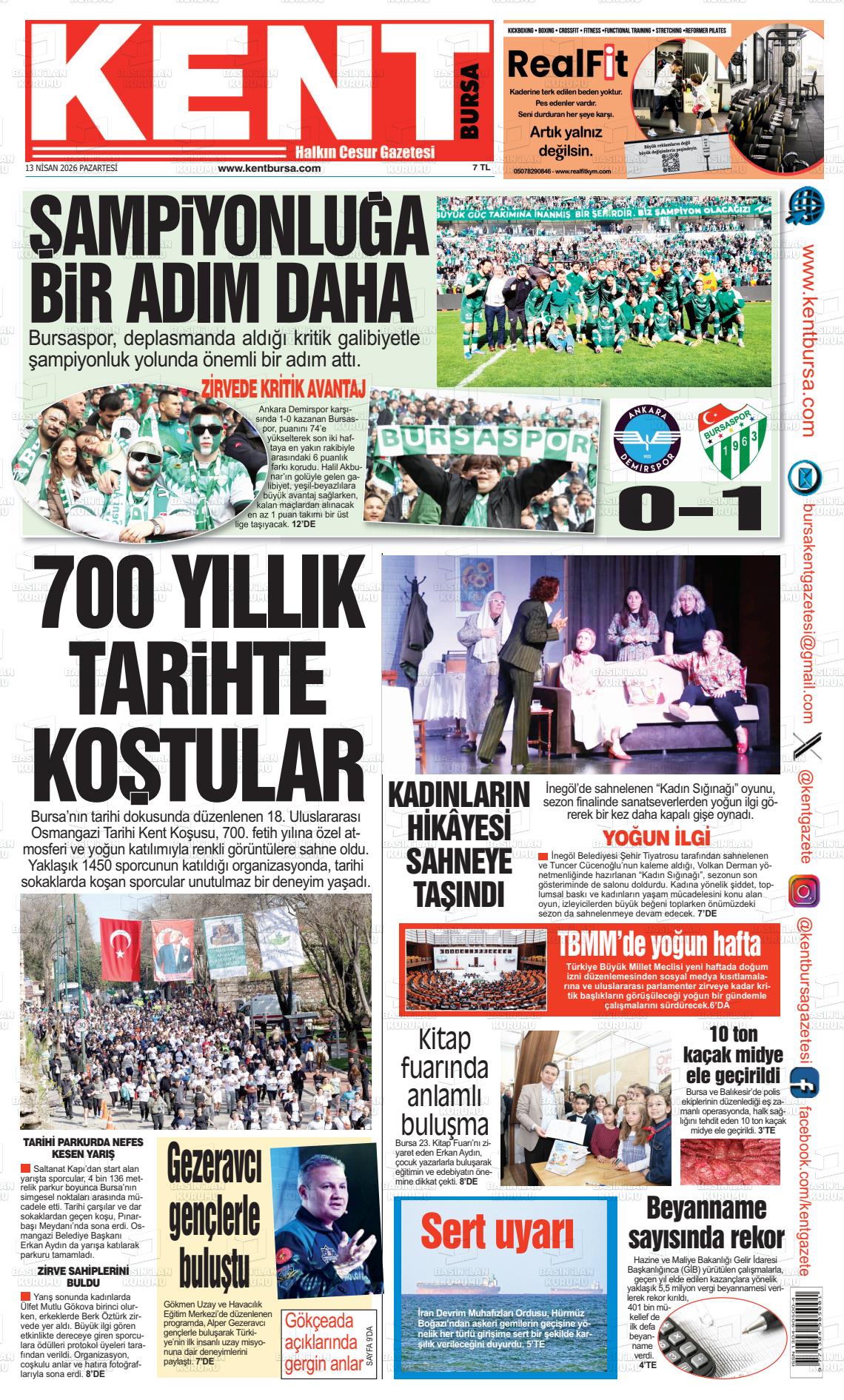 Bursa Kent 13.04.2026