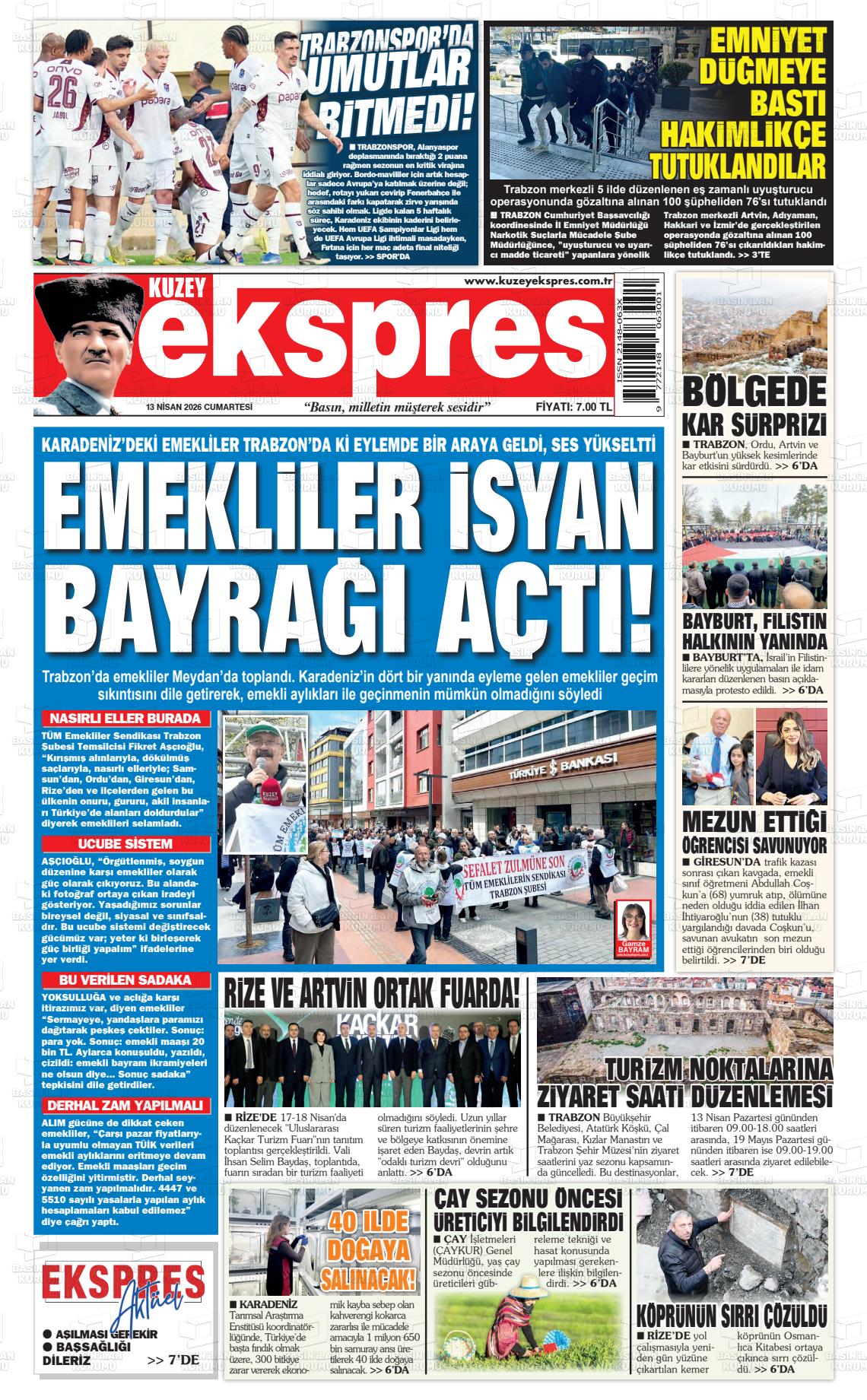 Trabzon Kuzeyekspres 13.04.2026