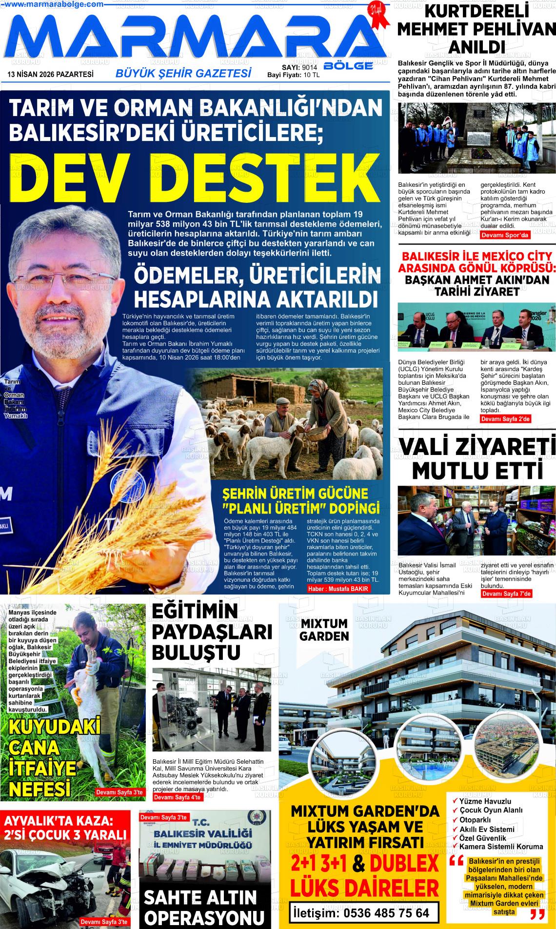 Balikesir Marmarabolge 13.04.2026