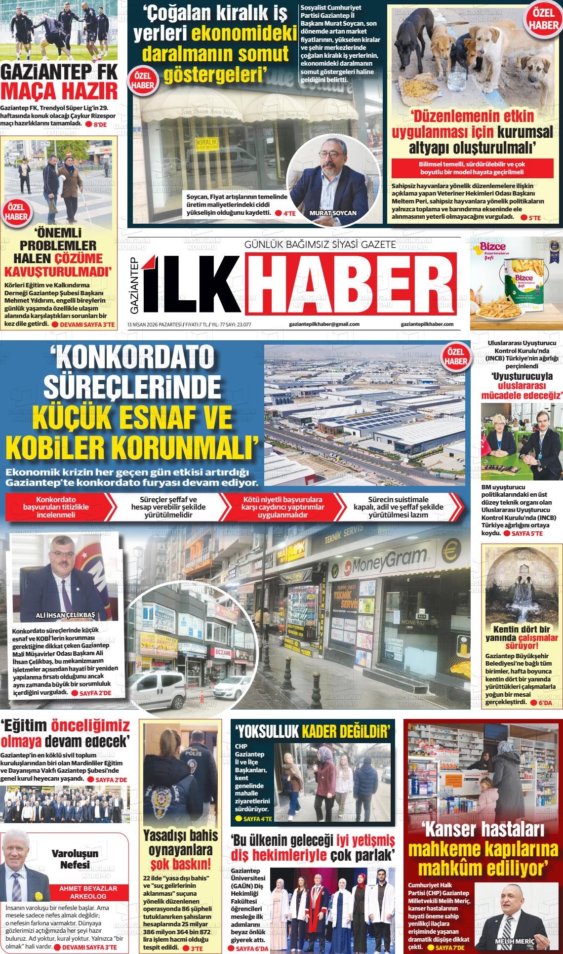 Sabah(gaziantep) 13.04.2026