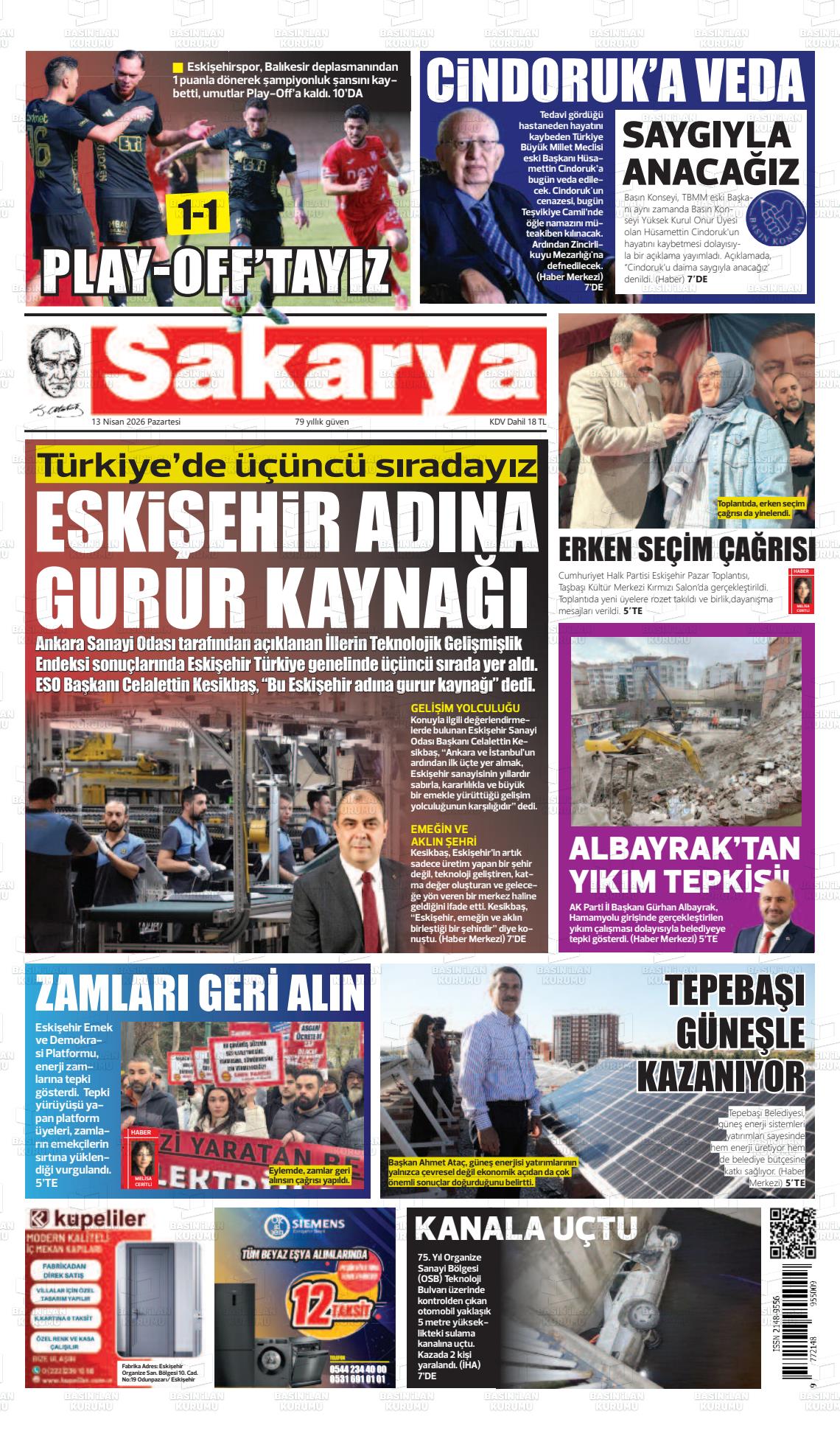 Eskisehir Sakarya 13.04.2026