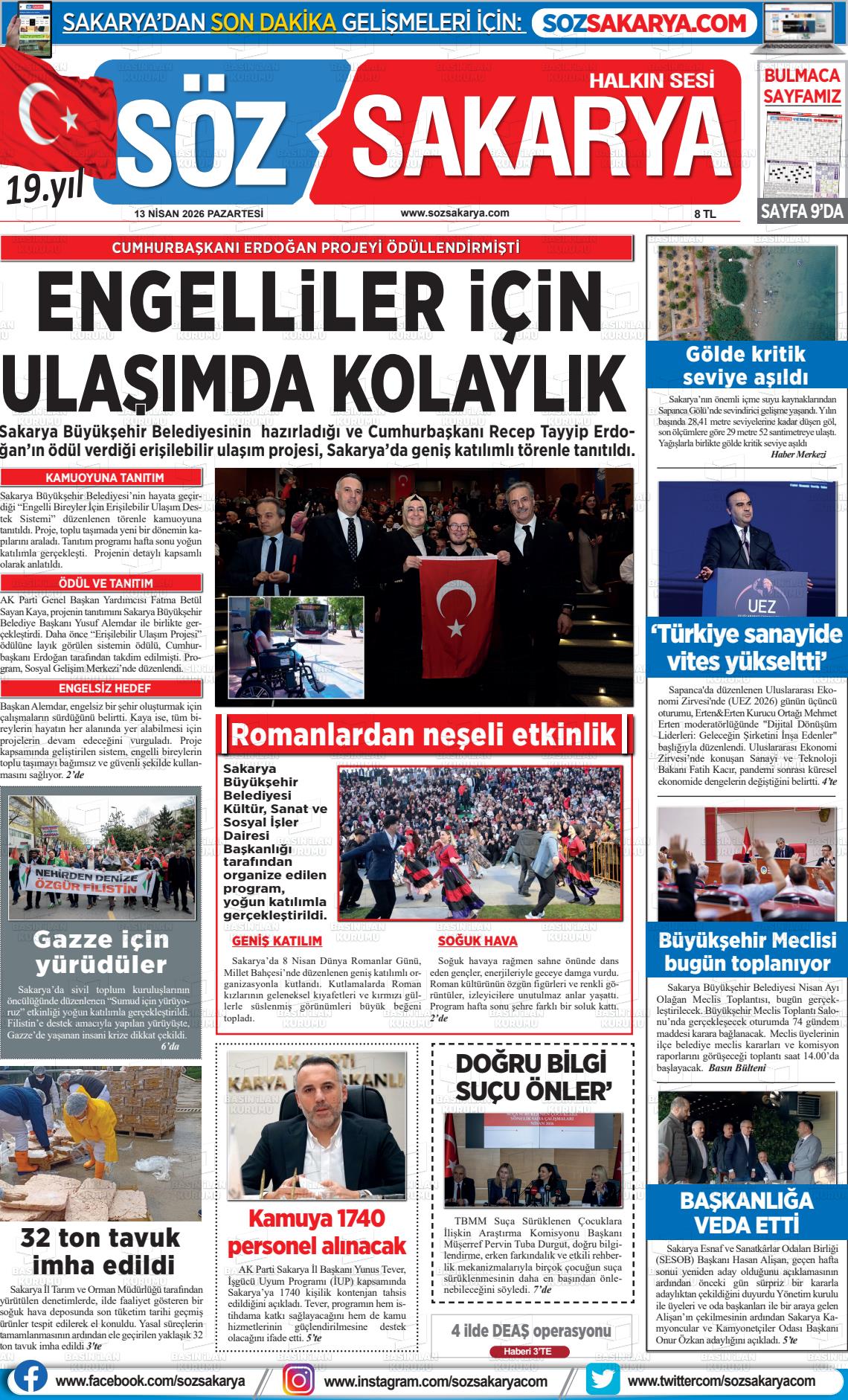 Sakarya Halk 13.04.2026