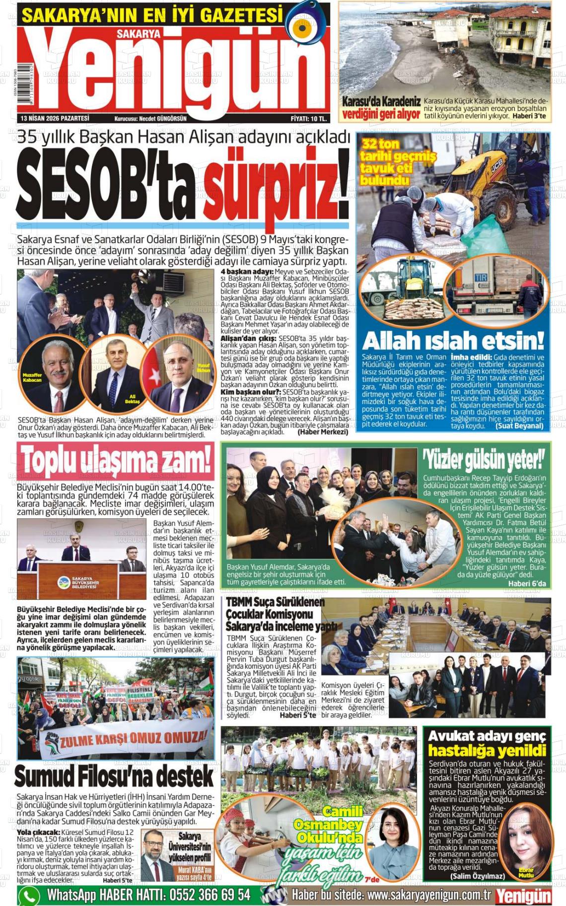 Sakarya Yenigun 13.04.2026