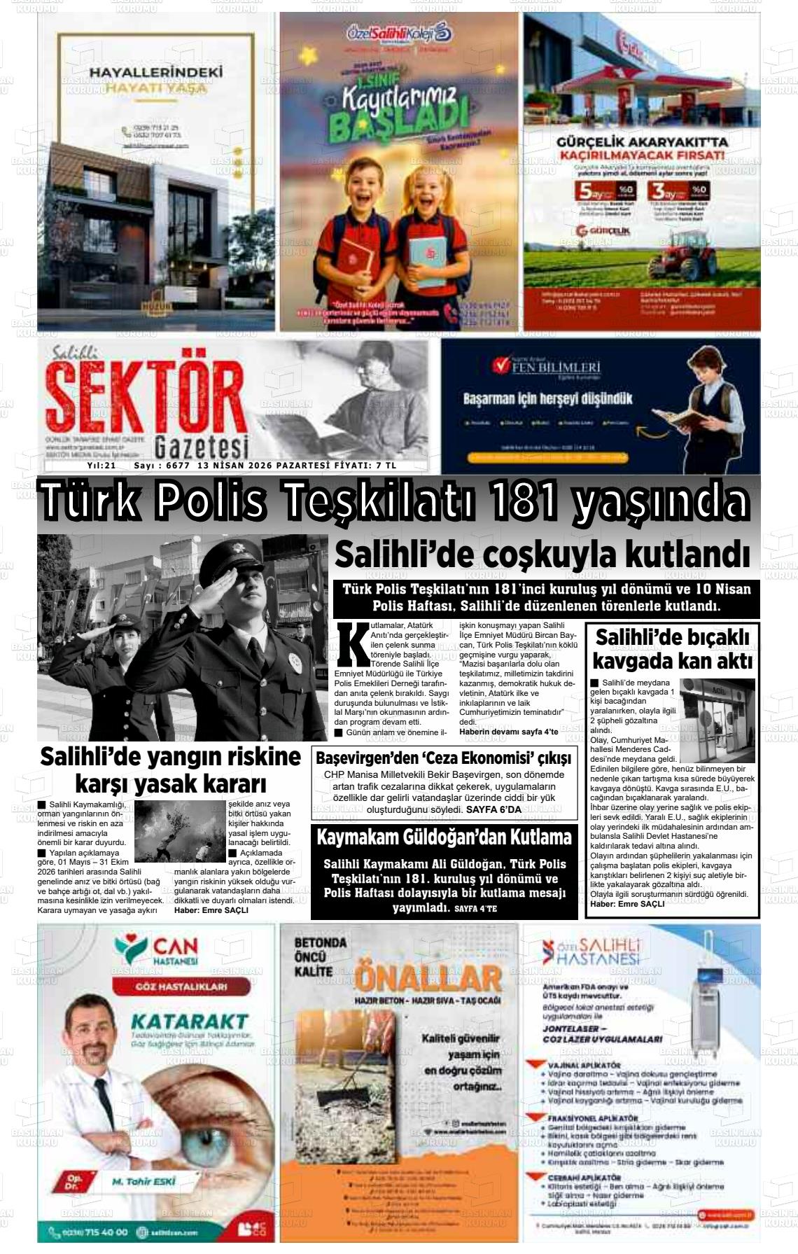 Manisa Salihlisektor 13.04.2026