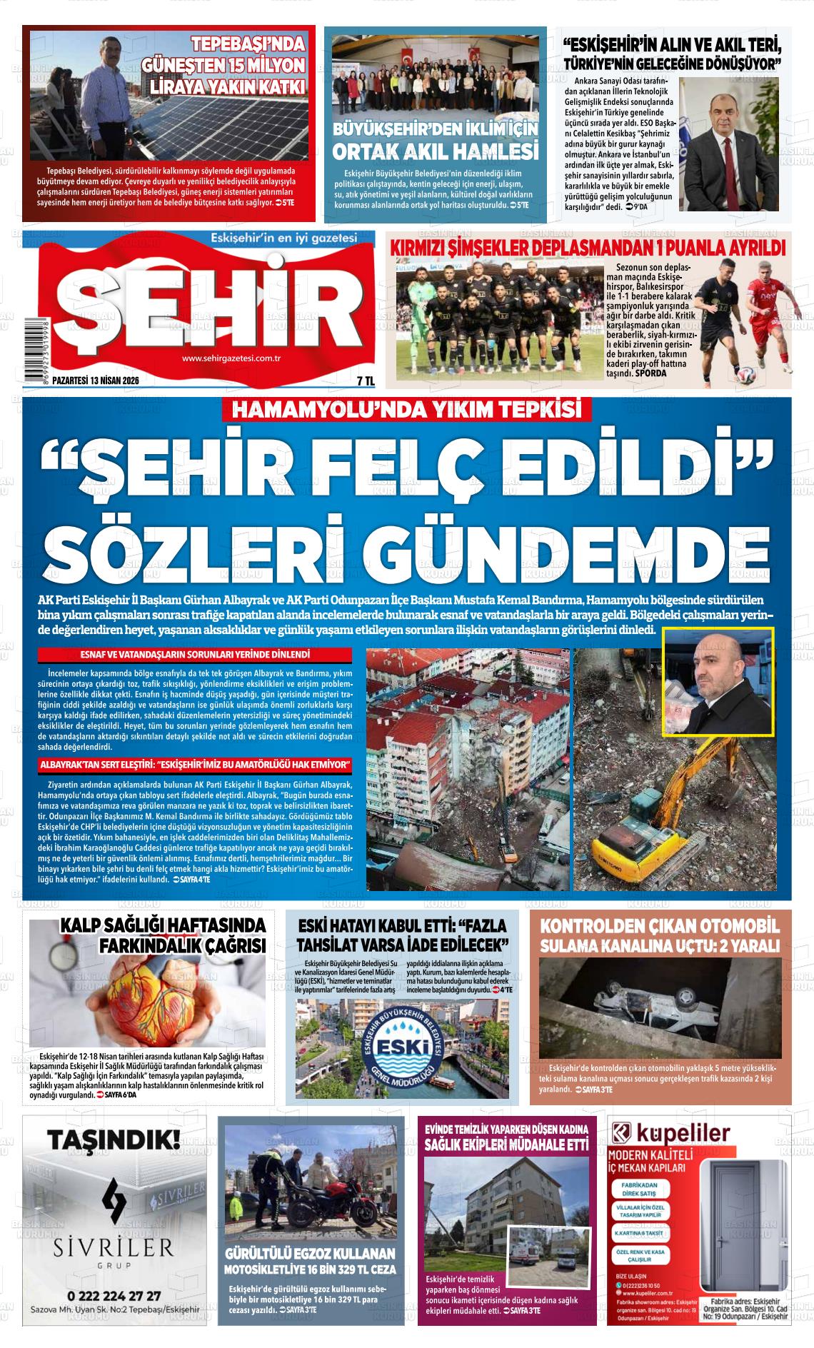 Eskisehir Sehir 13.04.2026