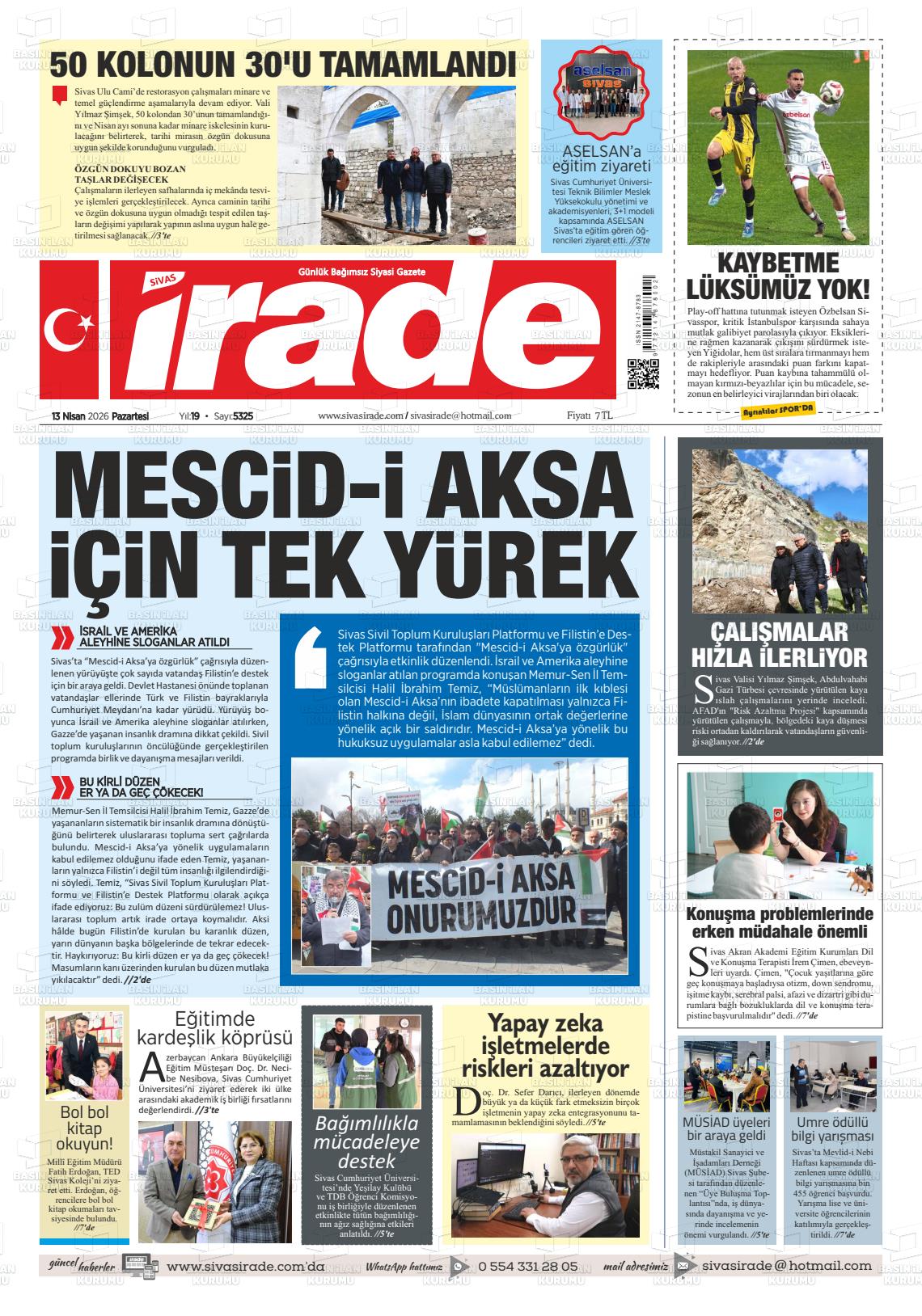 Sivas Irade 13.04.2026