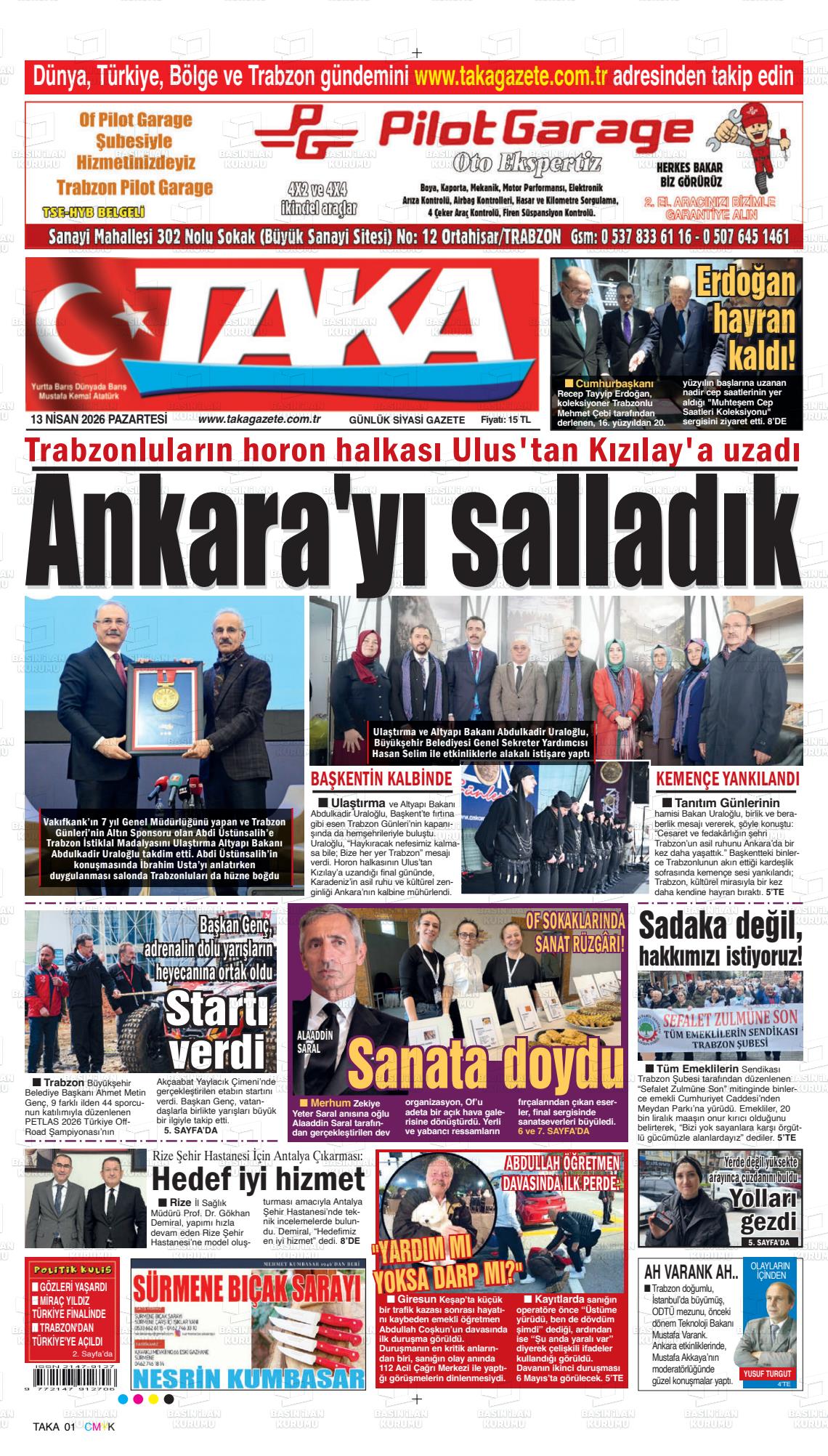 Trabzon Taka 13.04.2026