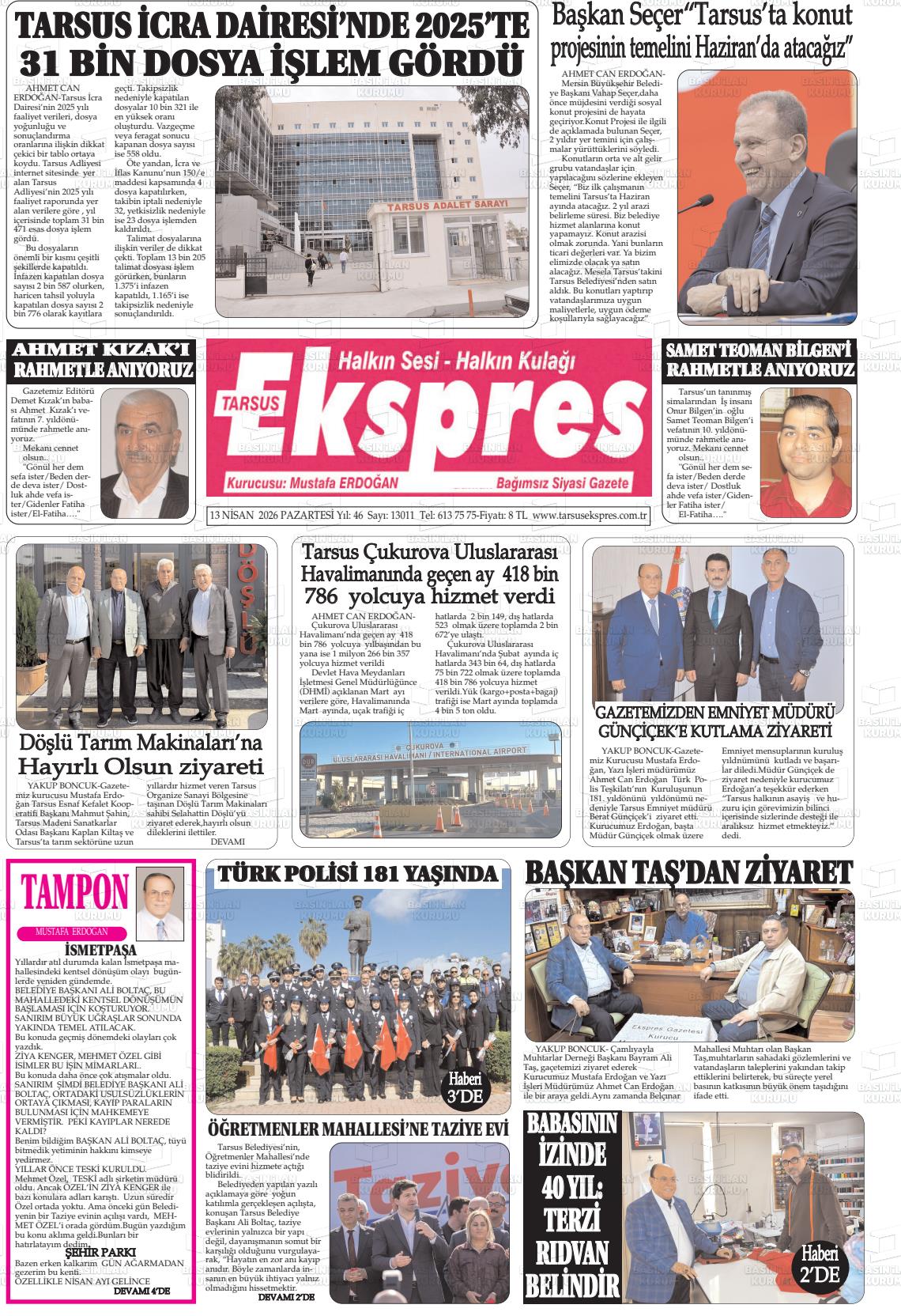 Mersin Tarsusekspres 13.04.2026