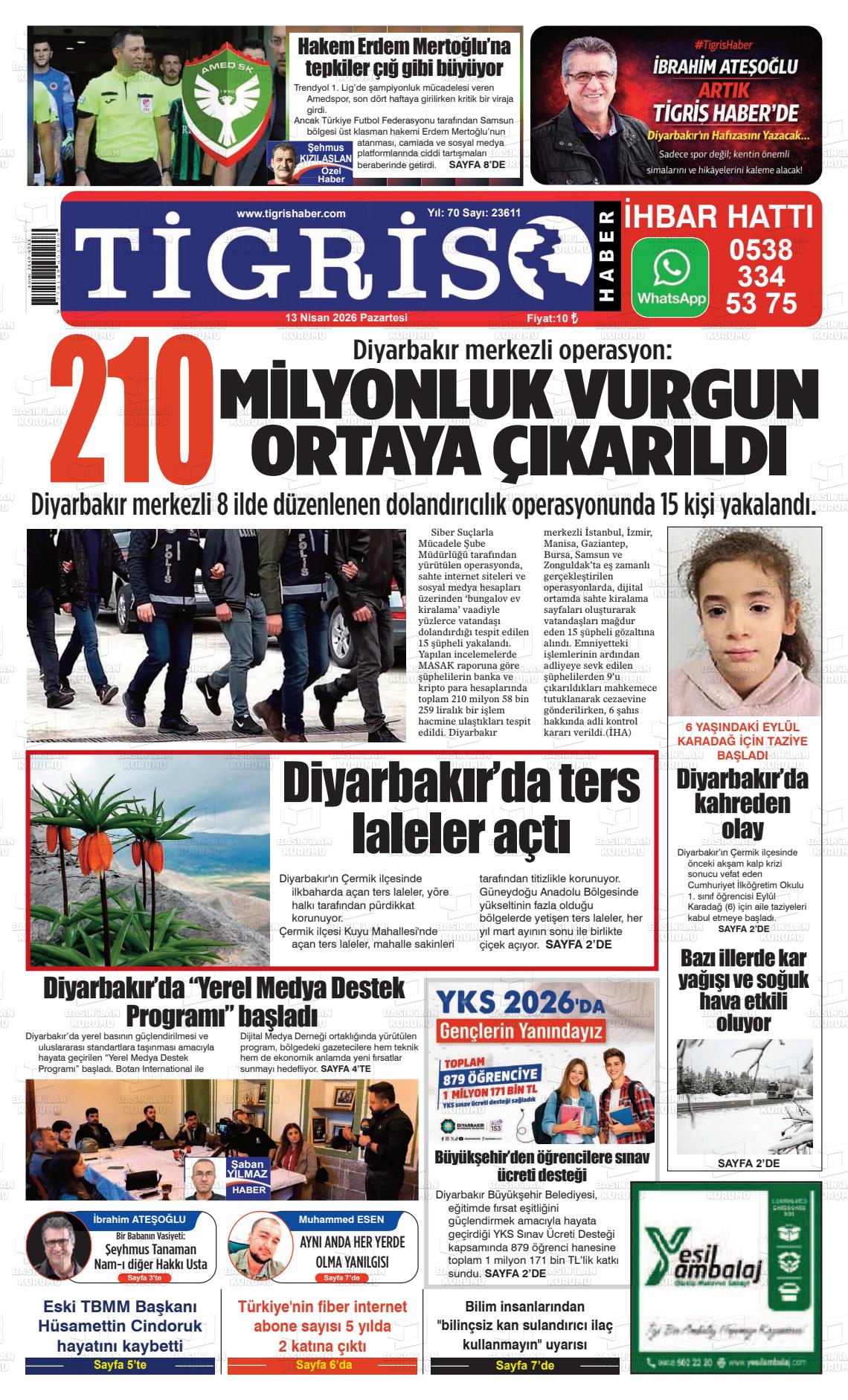 Diyarbakir Tirgis 13.04.2026