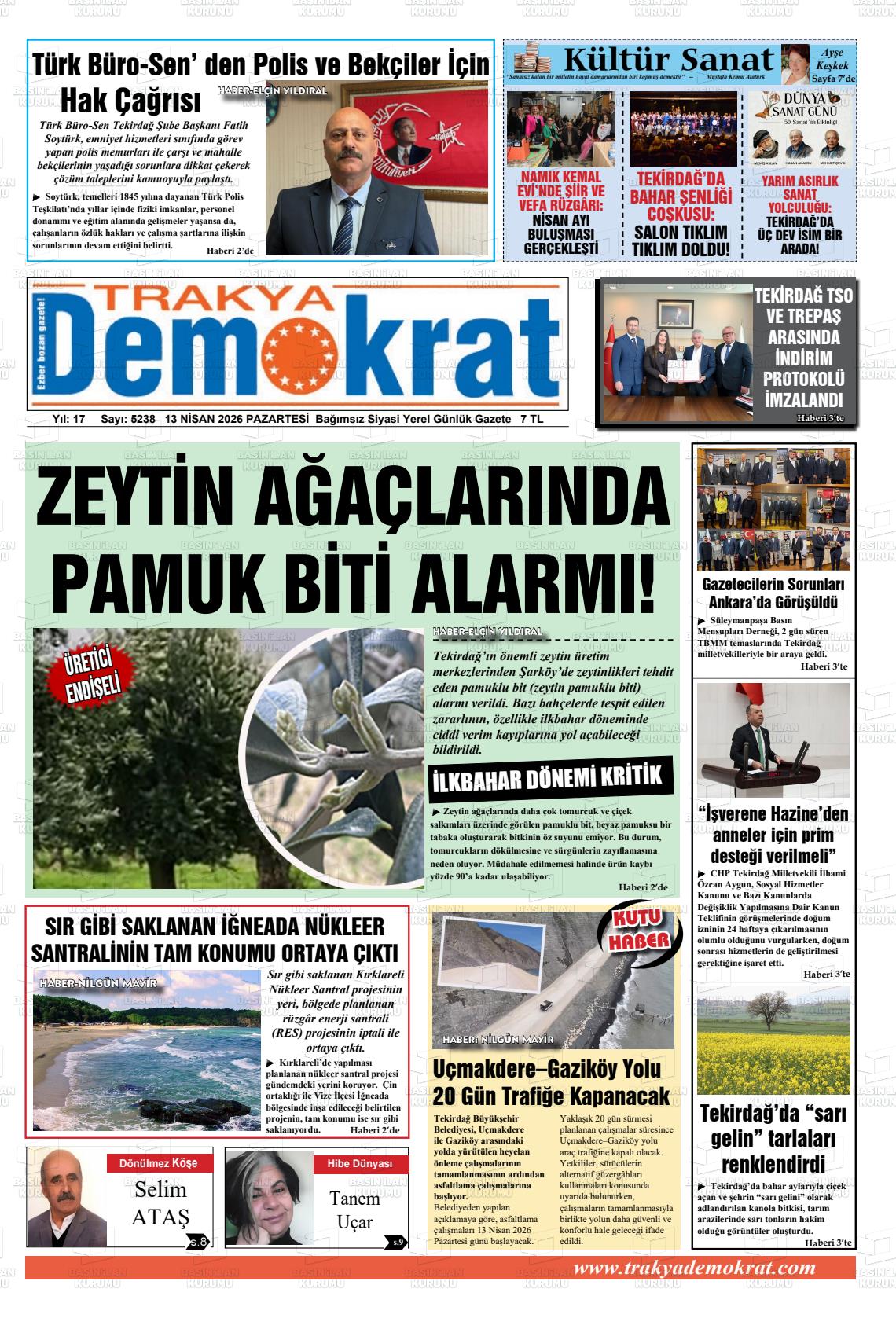 Tekirdag Trakyademokrat 13.04.2026
