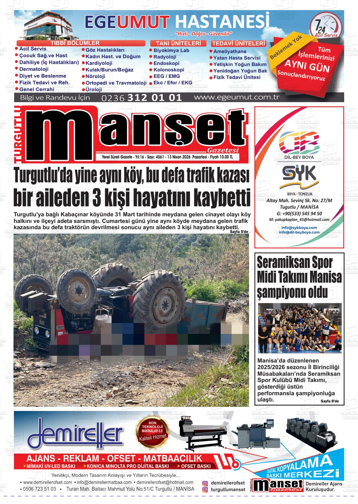 Manisa Turgutlumanset 13.04.2026