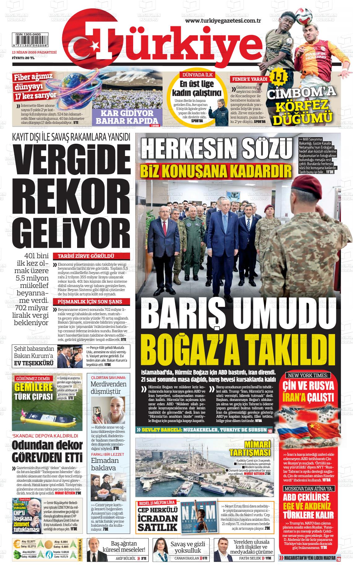Türkiye Gazetesi 13.04.2026
