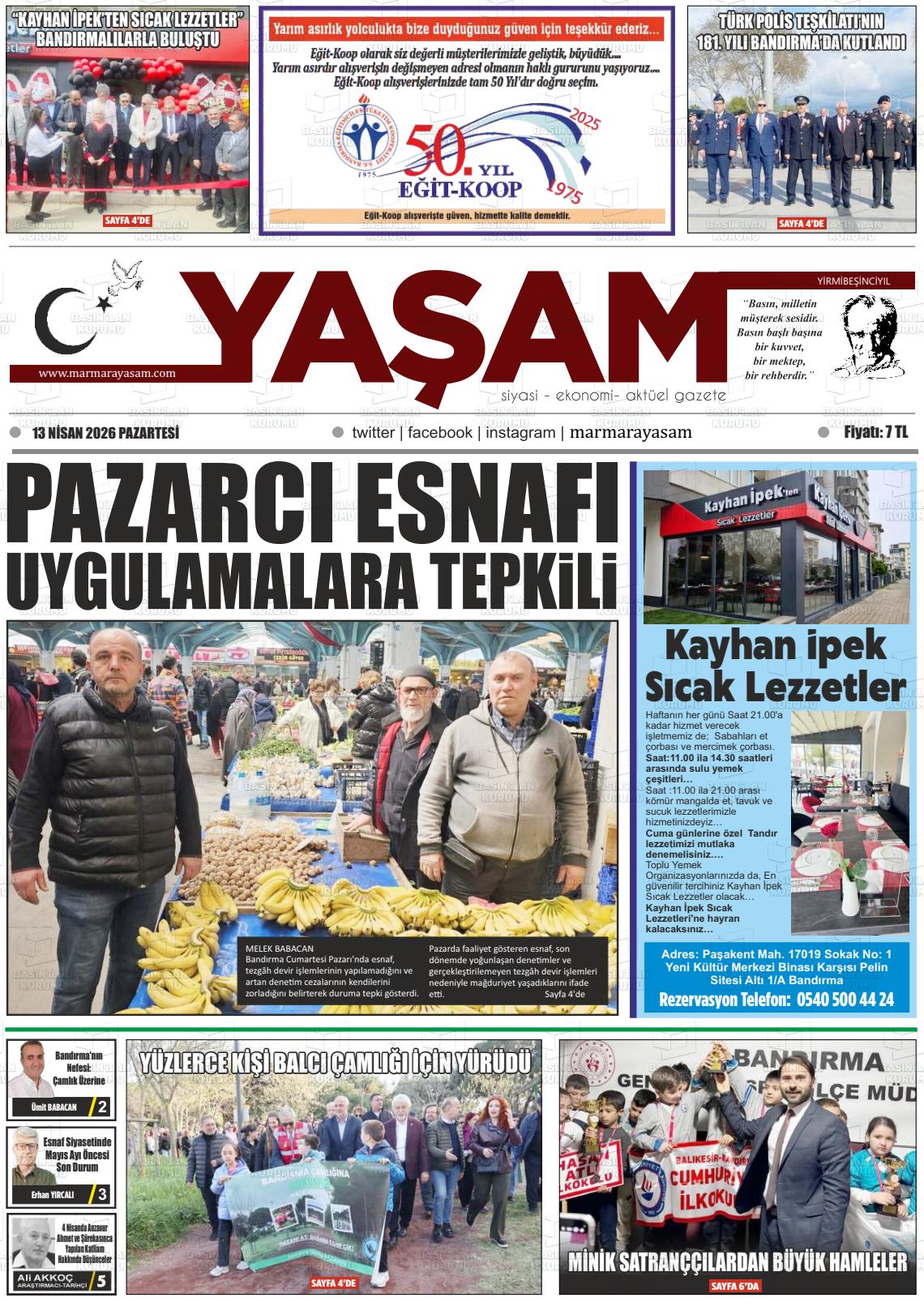 Canakkale Yasam 13.04.2026