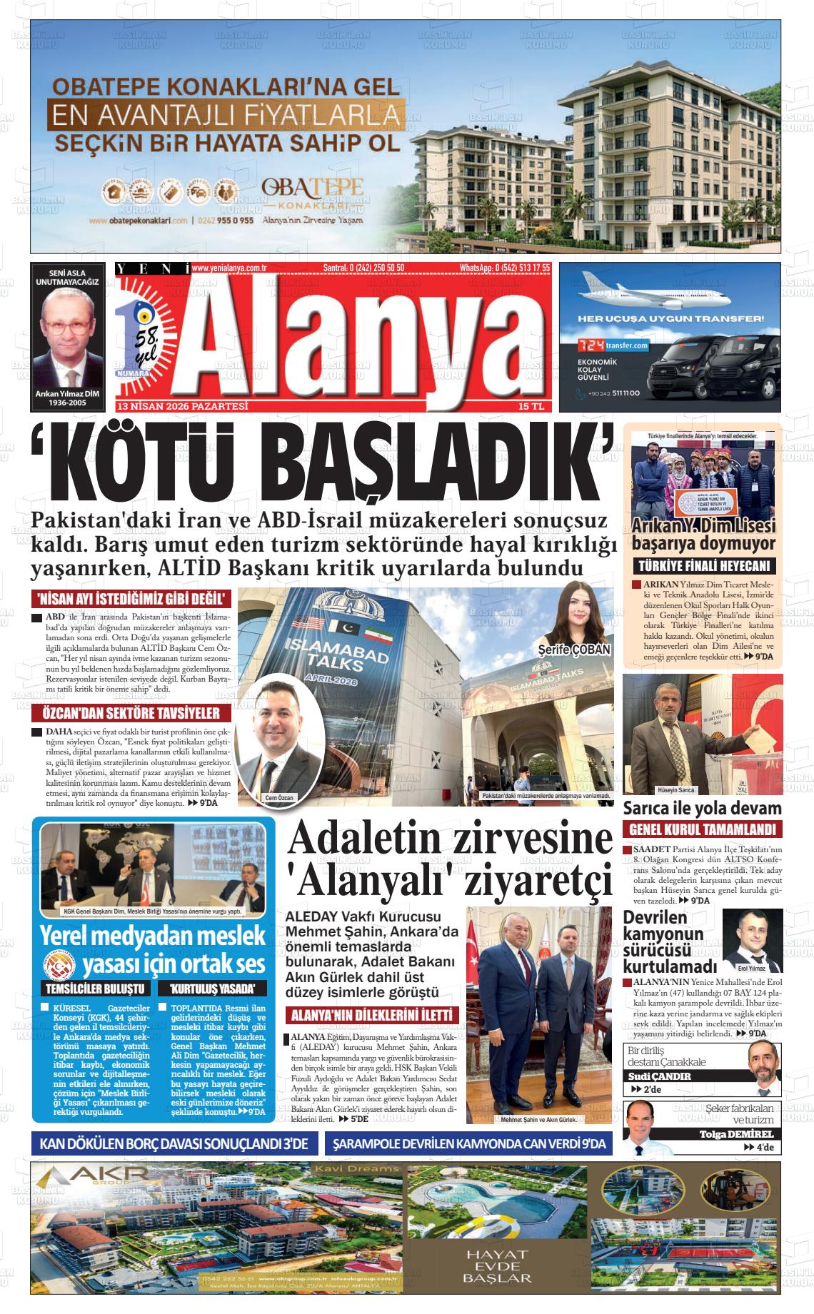 Antalya Yenialanya 13.04.2026
