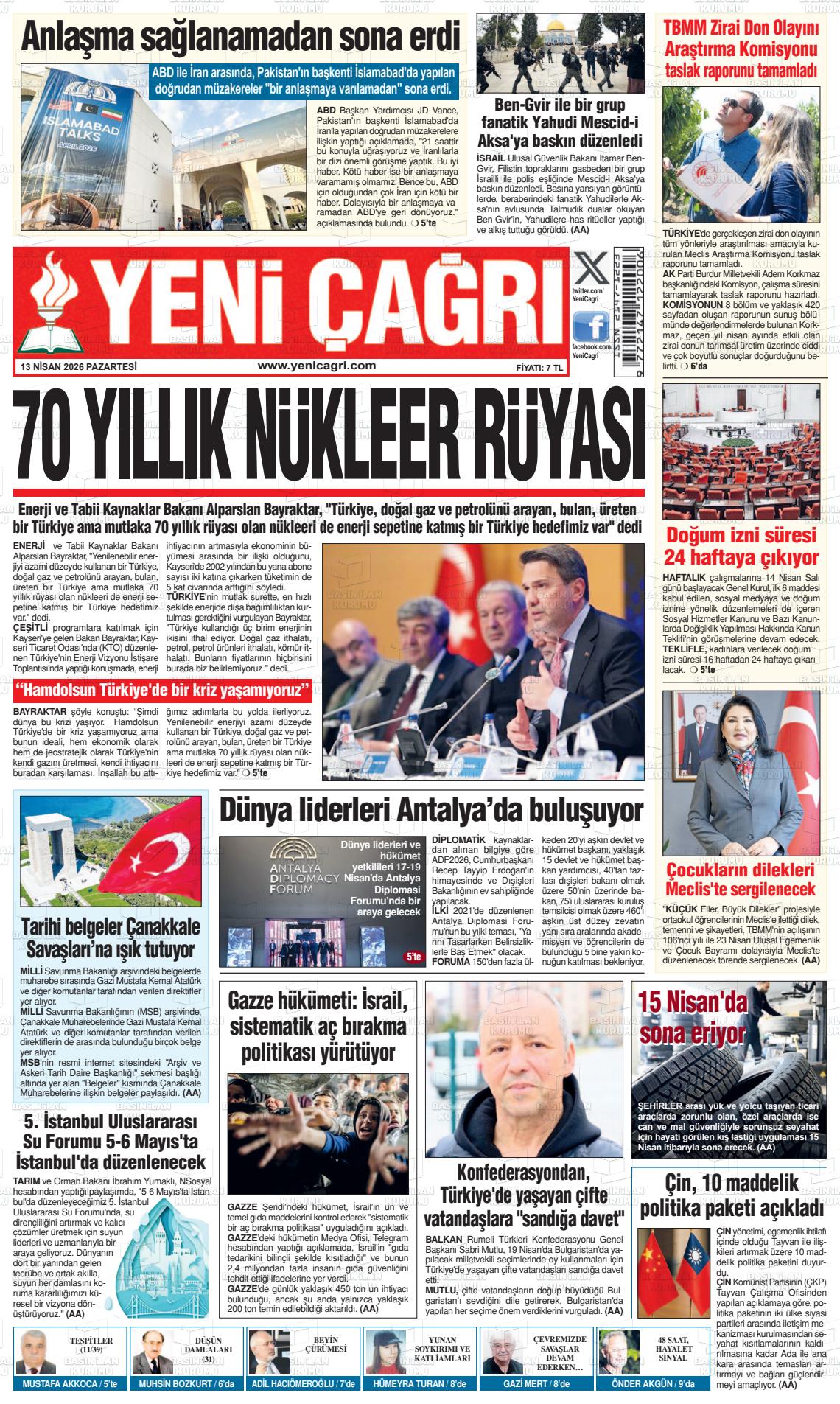 Istanbul Yenicagri 13.04.2026
