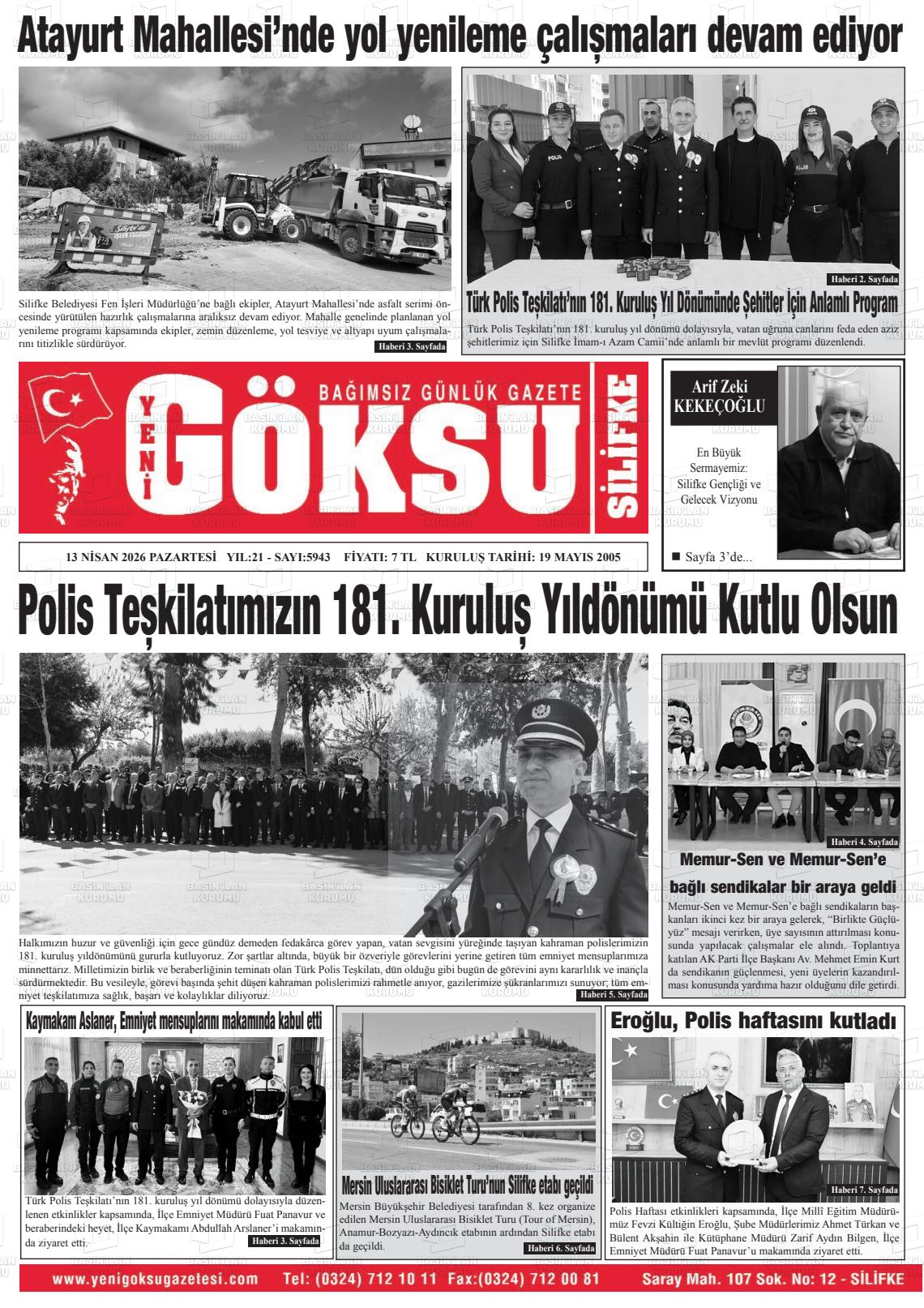 Mersin Yenigoksu 13.04.2026