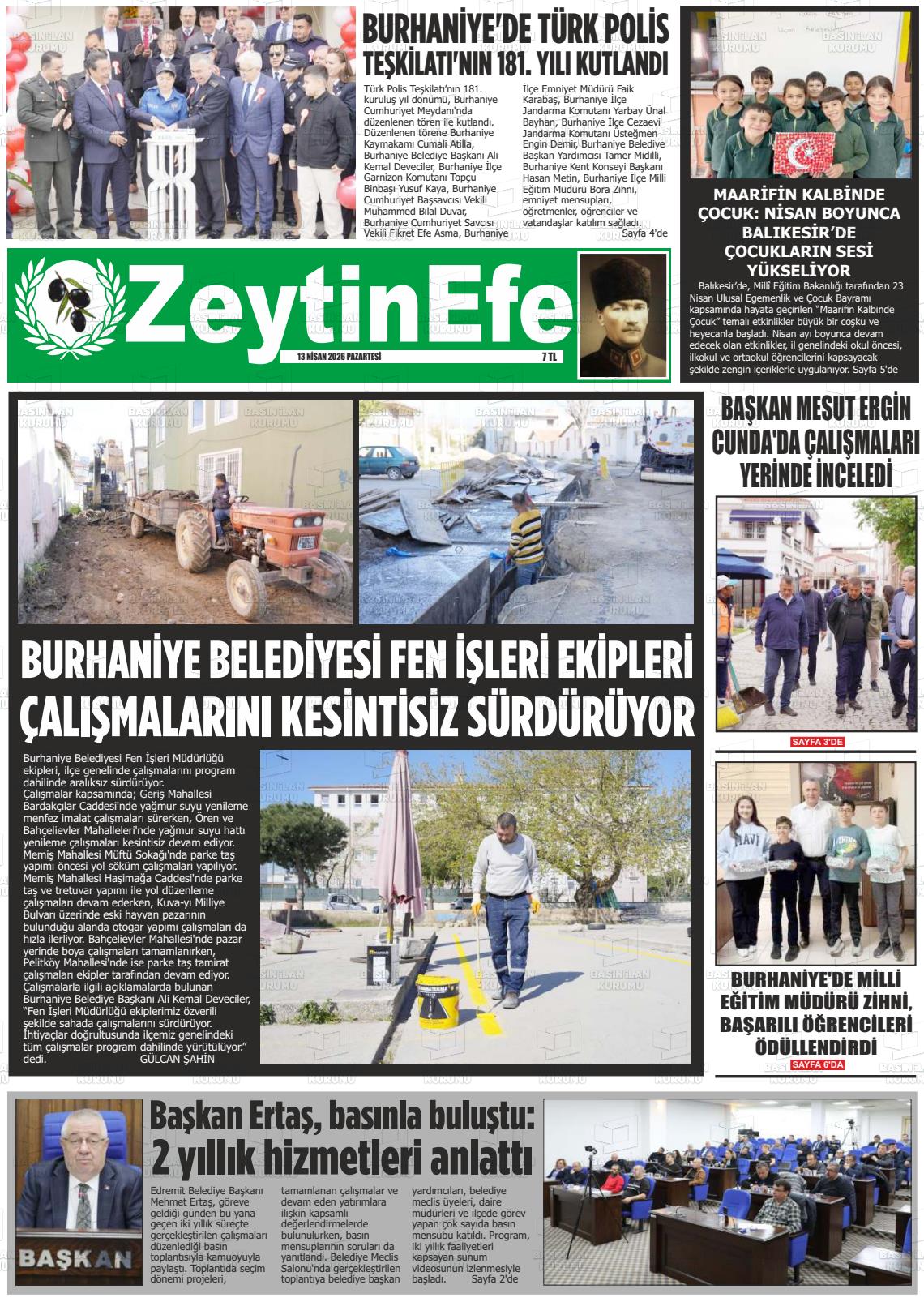 Balikesir Zeytinefe 13.04.2026