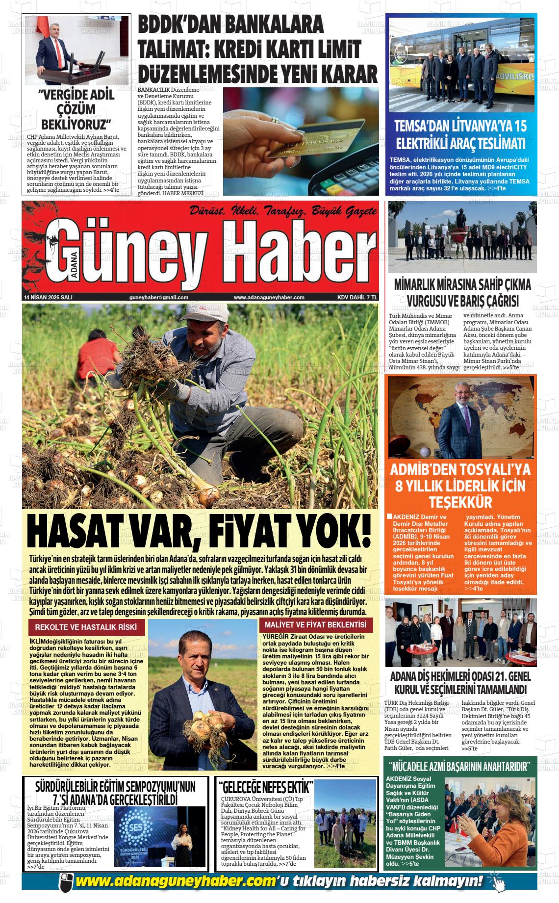 Adana Guneyhaber 14.04.2026
