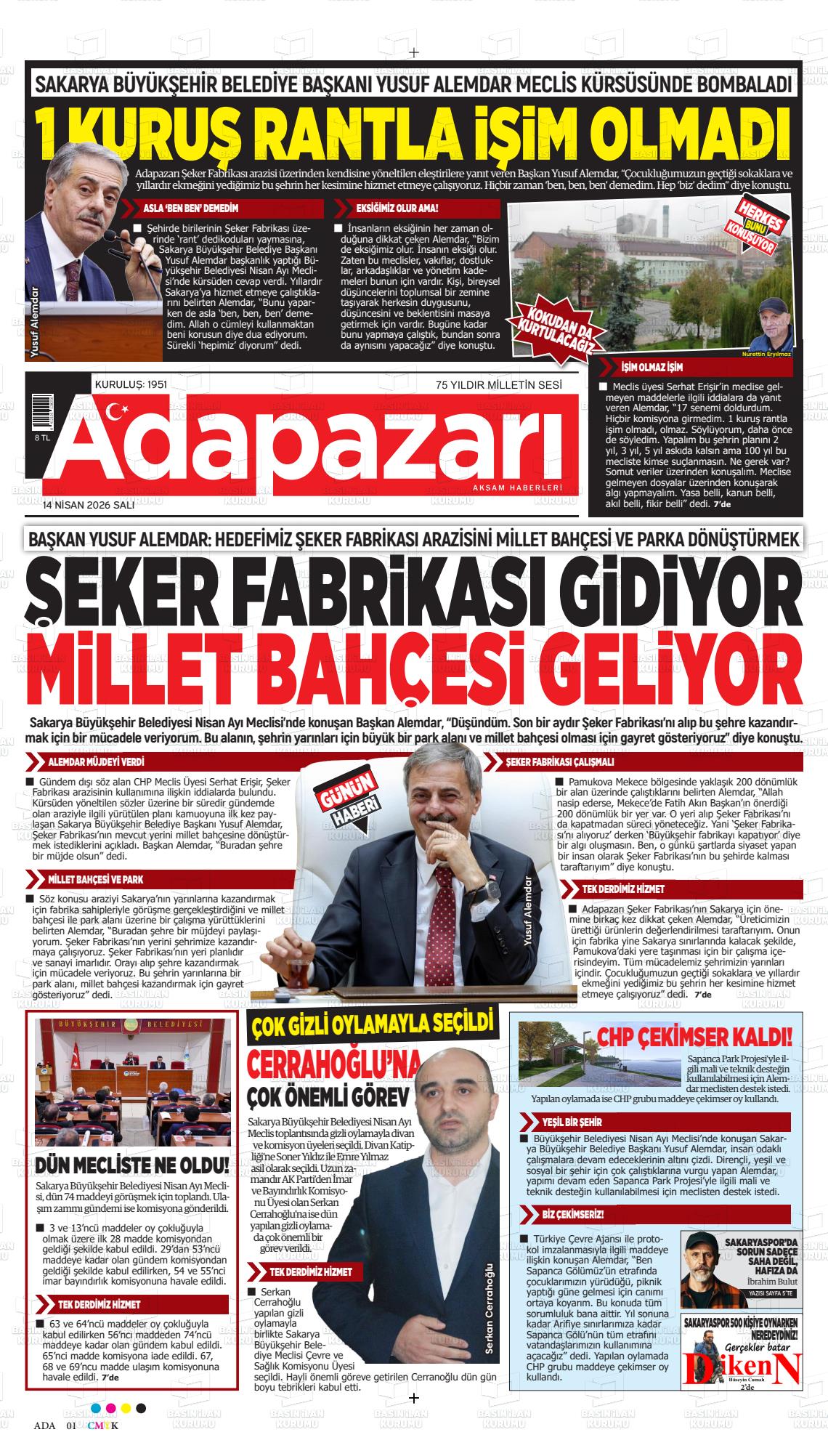 Sakarya Adapazariaksamhaberleri 14.04.2026