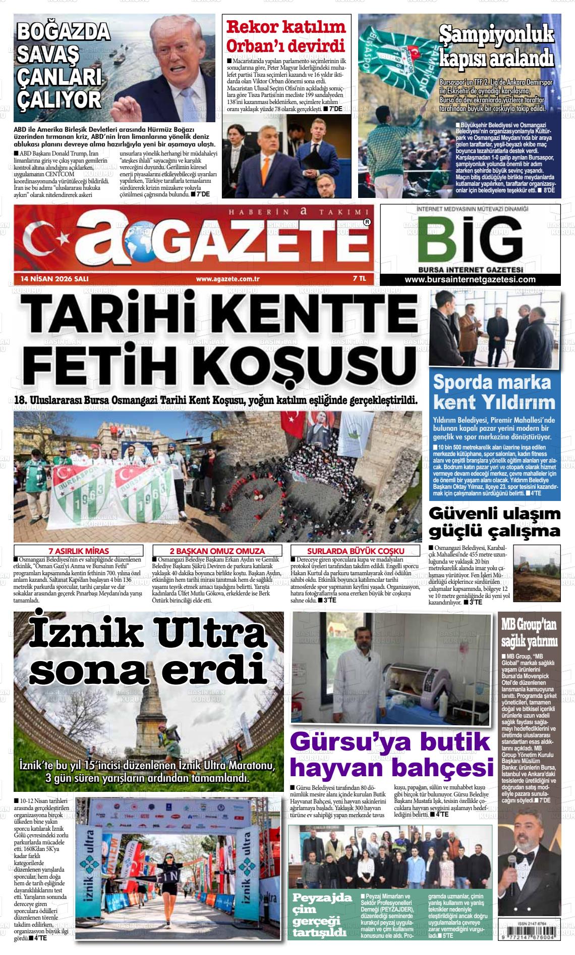 Bursa Agazete 14.04.2026