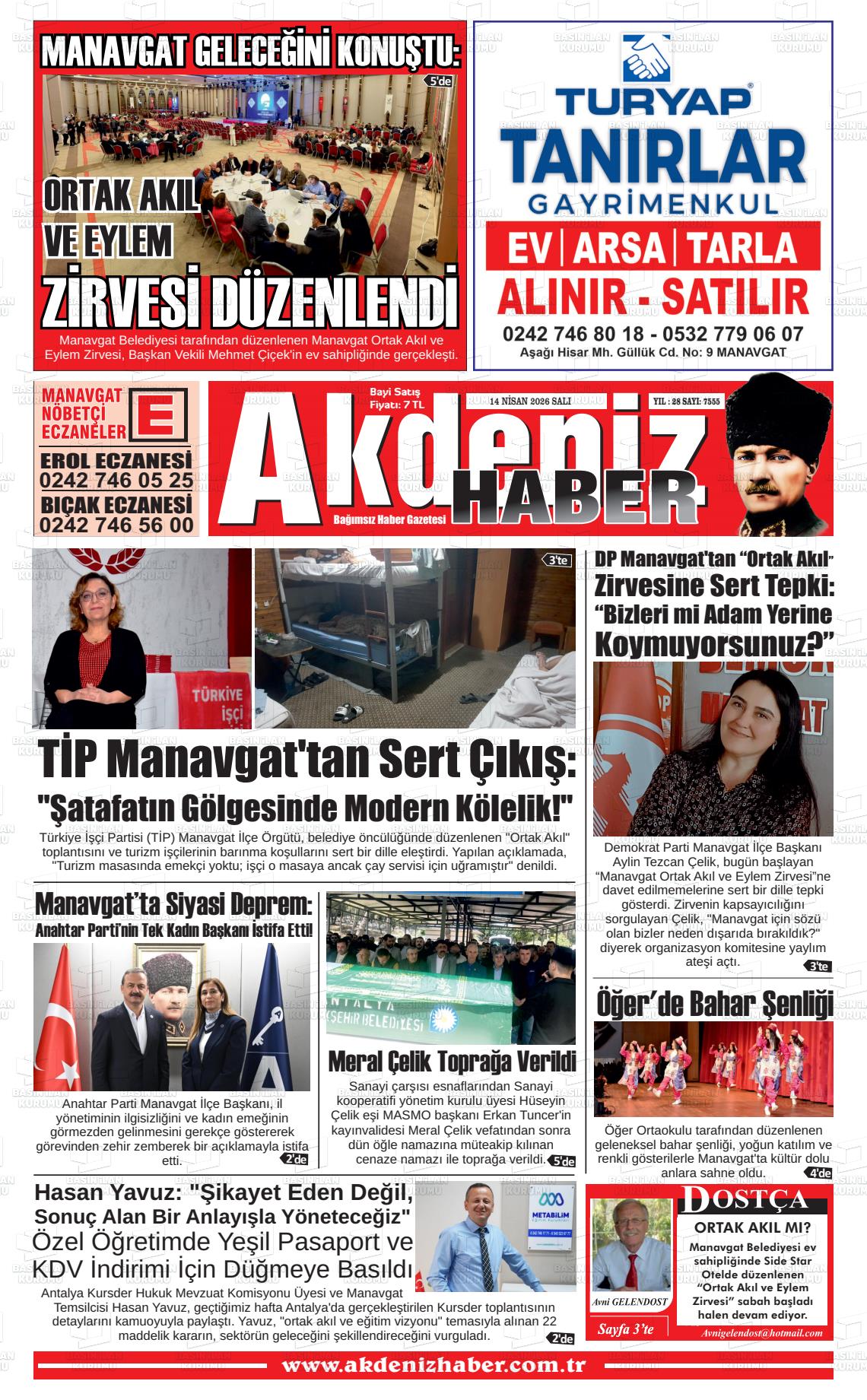 Antalya Akdenizhaber 14.04.2026
