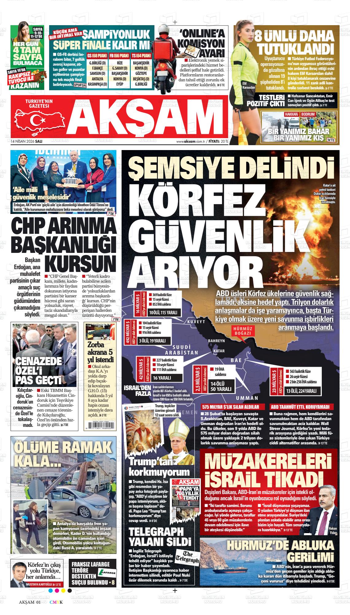 Akşam Gazetesi 14.04.2026