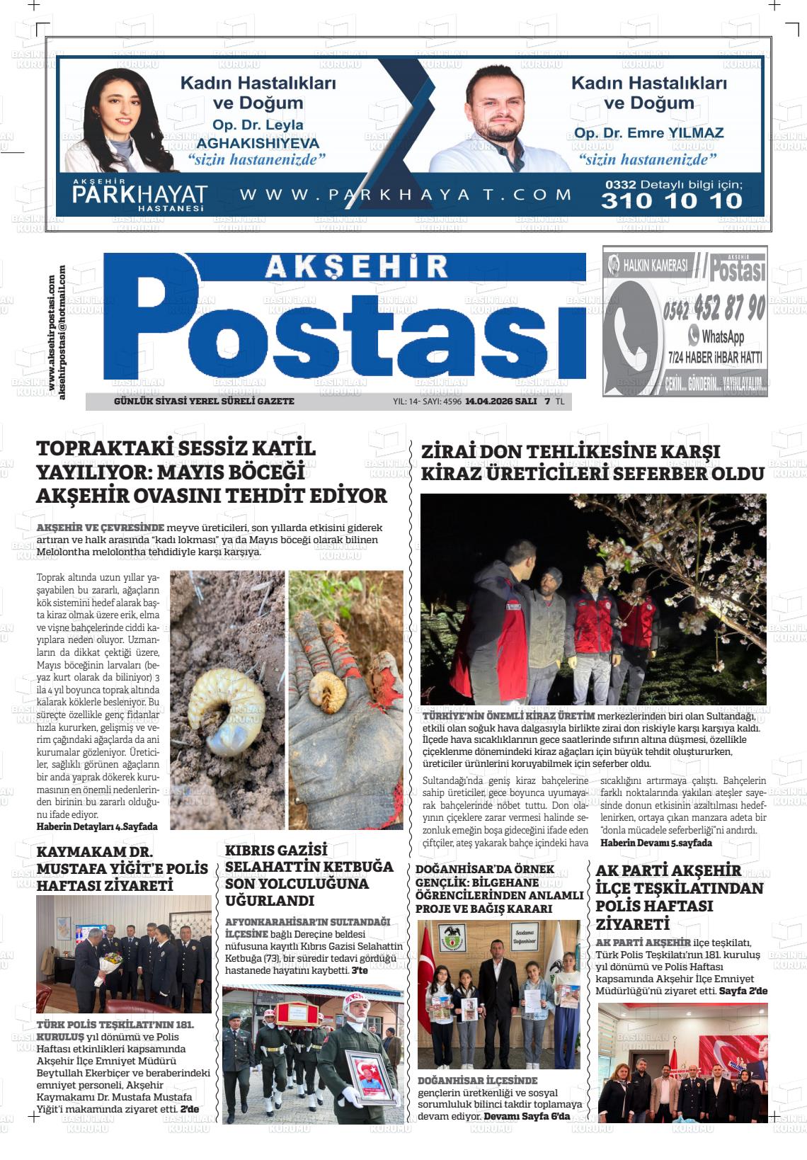 Konya Aksehirpostasi 14.04.2026