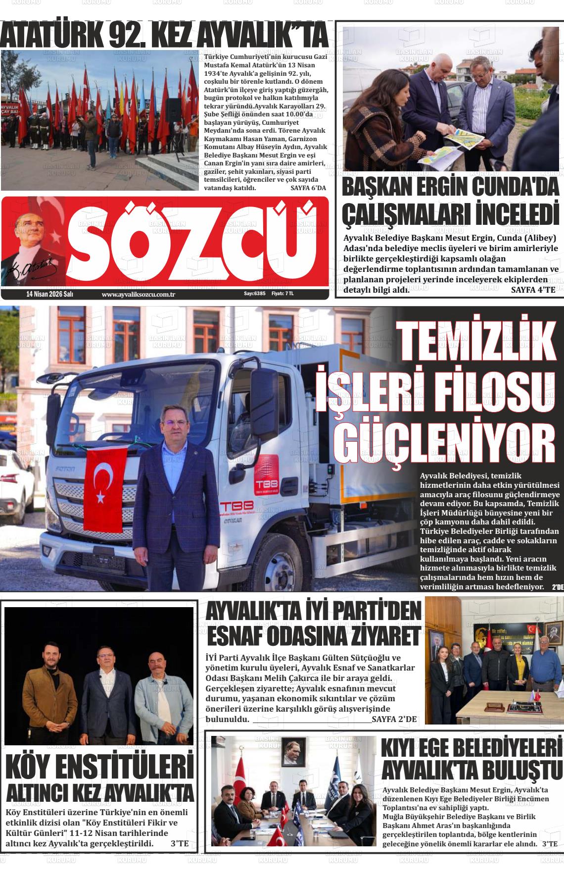 Balikesir Ayvaliksozcu 14.04.2026