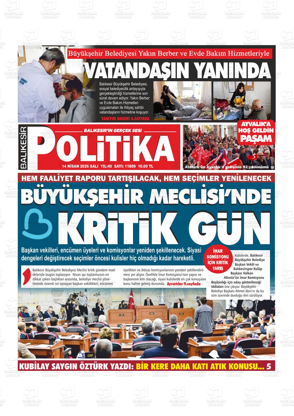 Balikesir Politika 14.04.2026