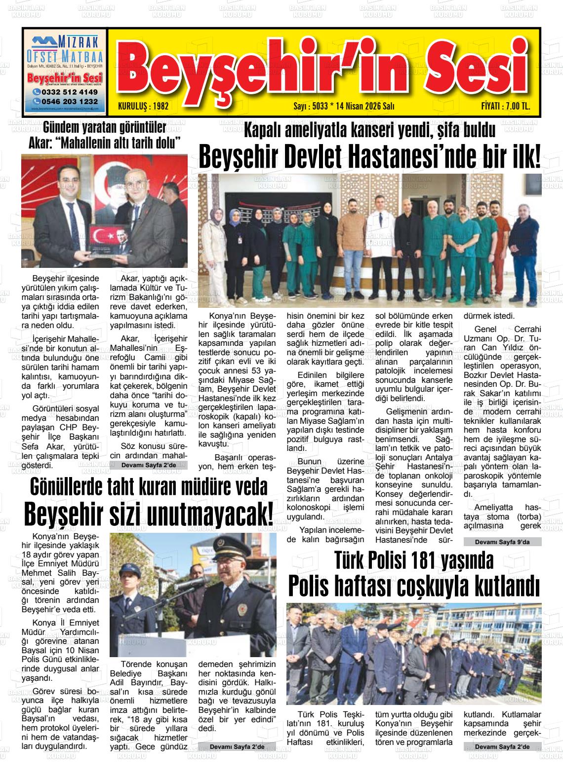 Konya Beysehirinsesi 14.04.2026
