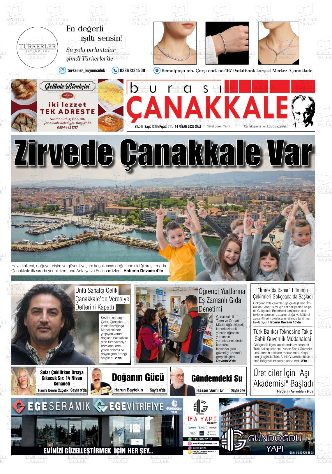 Canakkale Burasi 14.04.2026