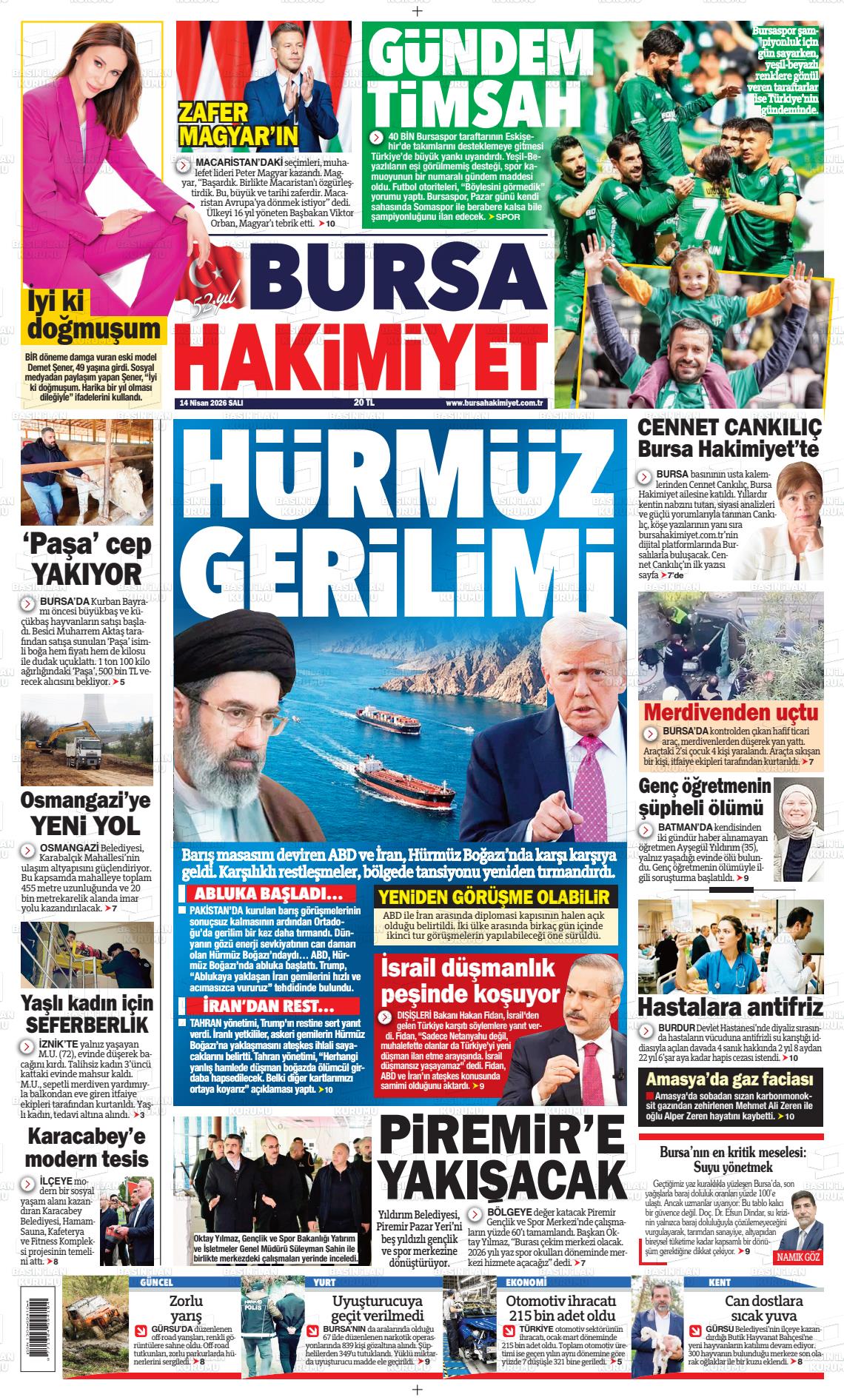 Bursa Hakimiyet 14.04.2026
