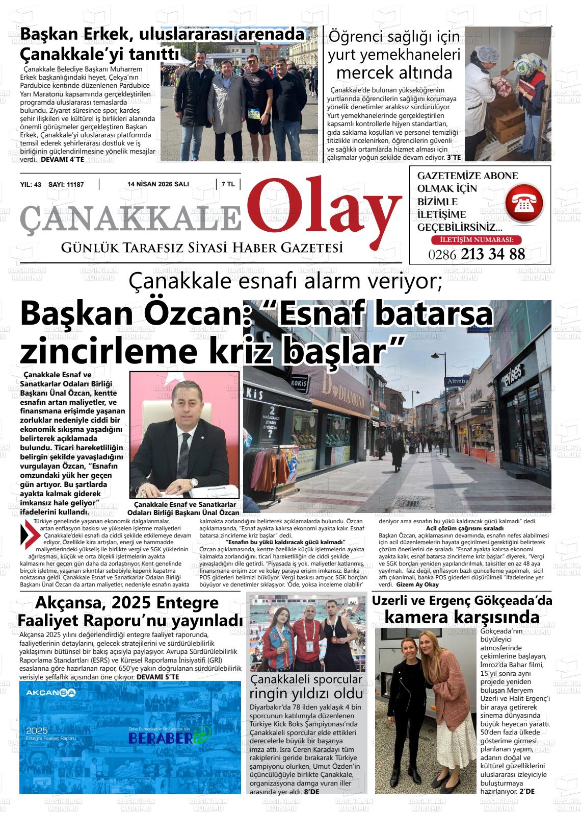 Canakkale Olay 14.04.2026