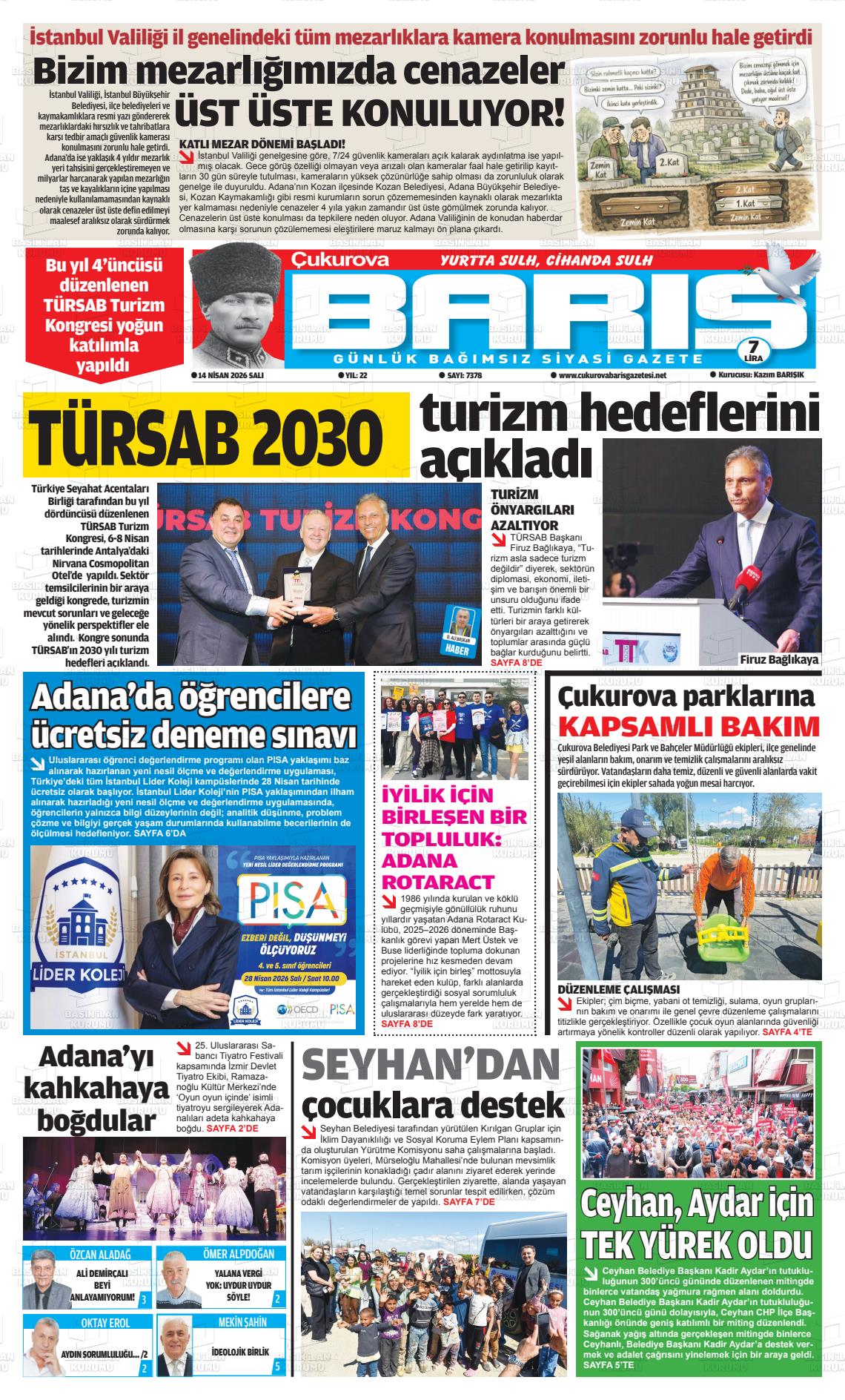 Adana Cukurovabaris 14.04.2026