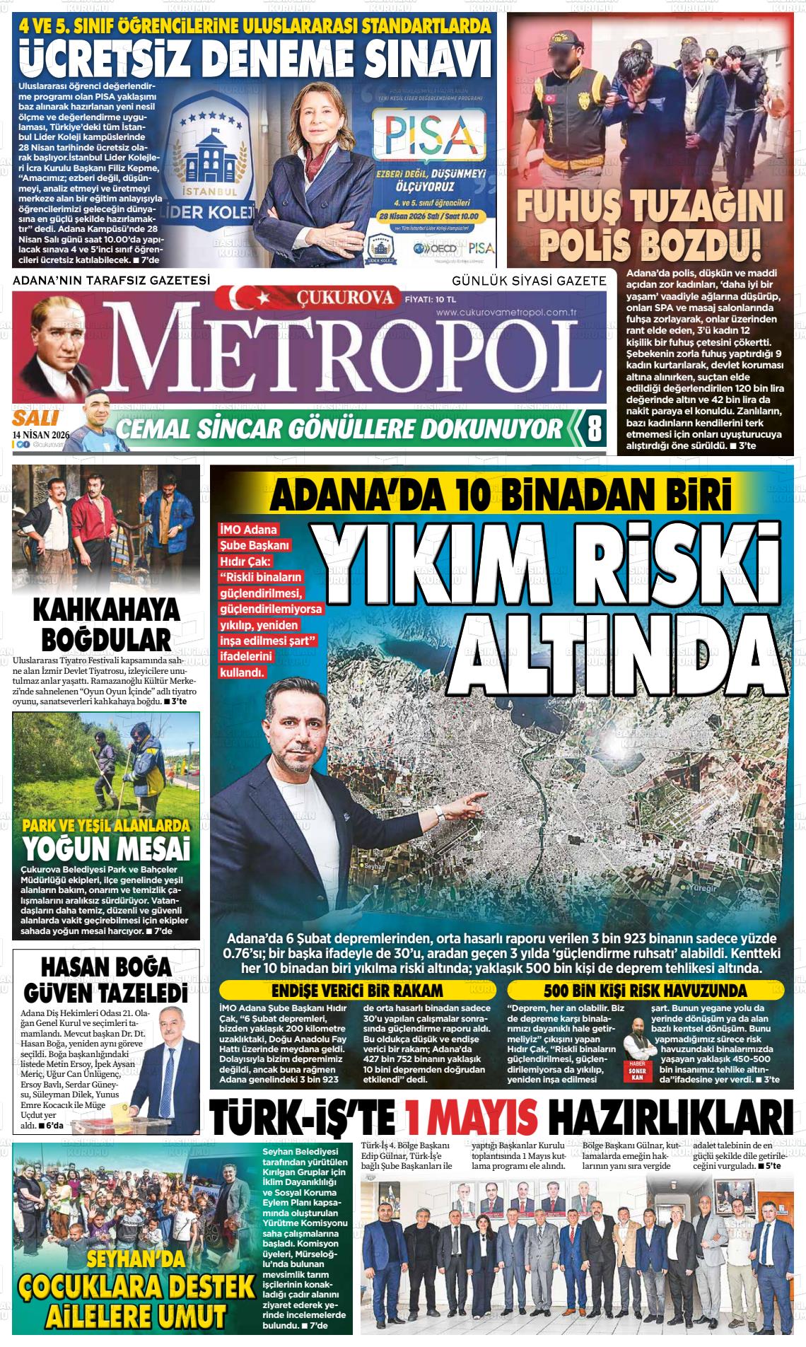 Adana Cukurovametropol 14.04.2026