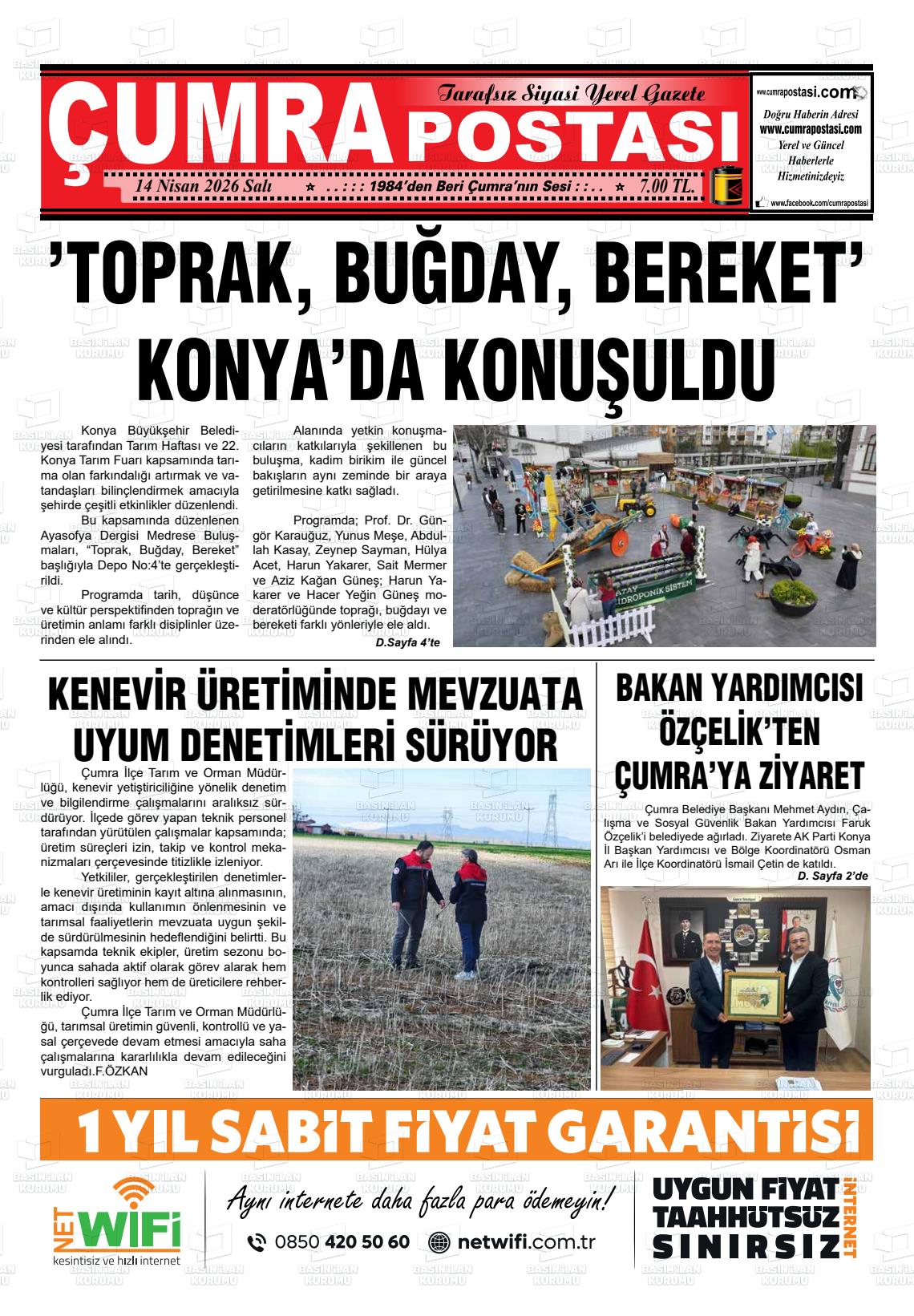 Konya Cumrapostasi 14.04.2026