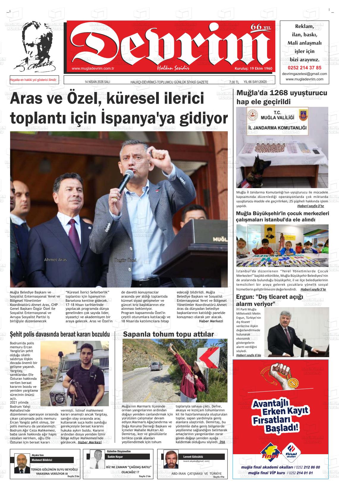 Tekirdag Devrim 14.04.2026