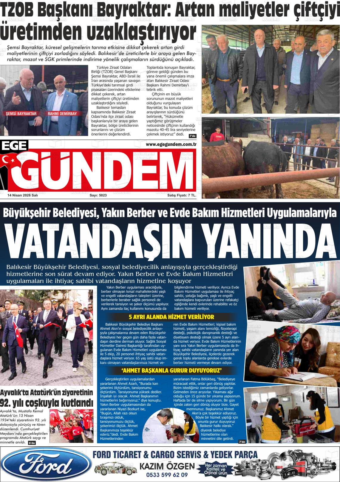 Balikesir Egegundem 14.04.2026