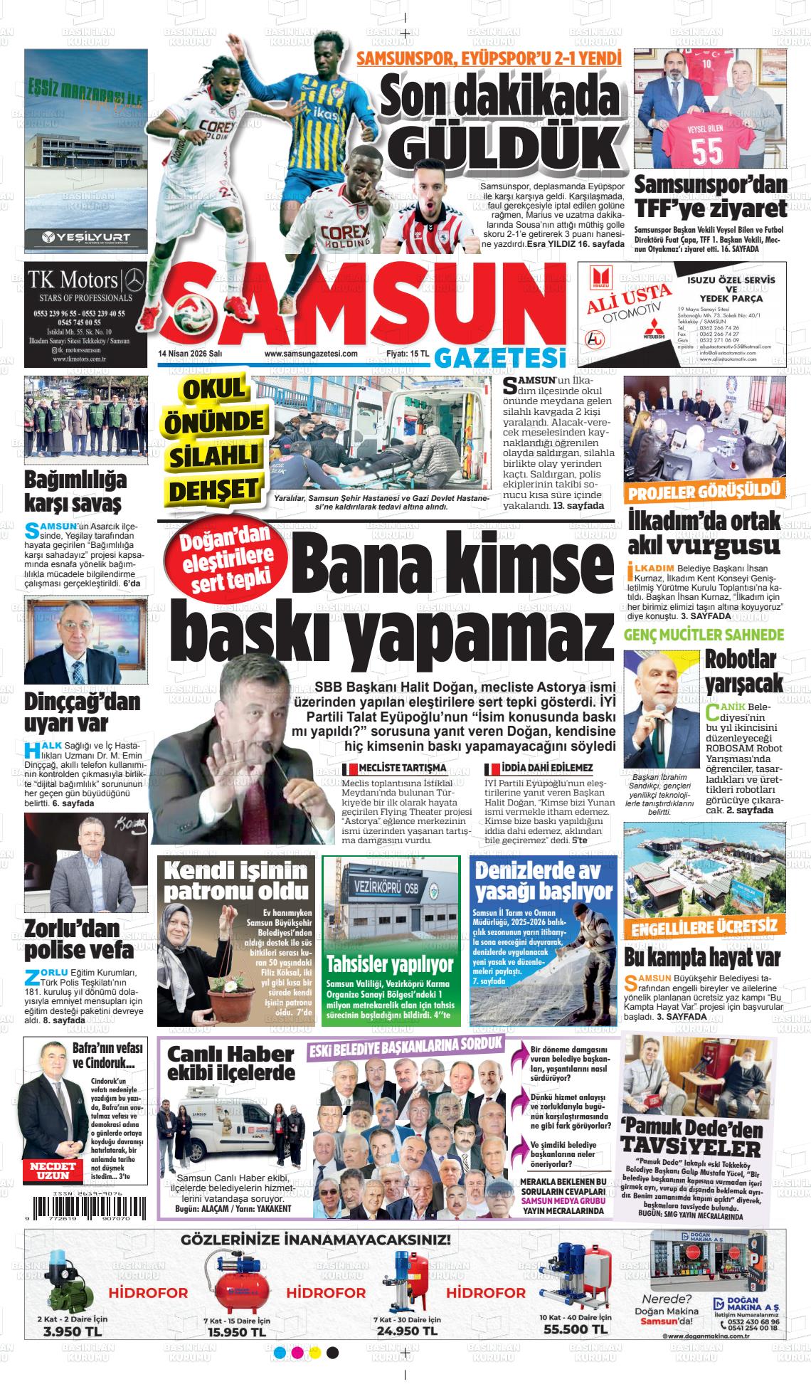 Samsun Ekip 14.04.2026