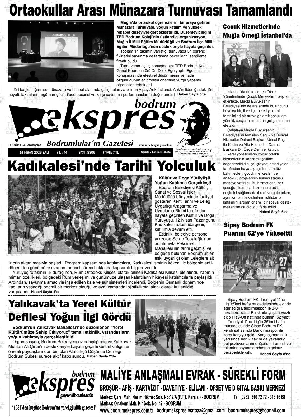 Mugla Ekspresbodrum 14.04.2026