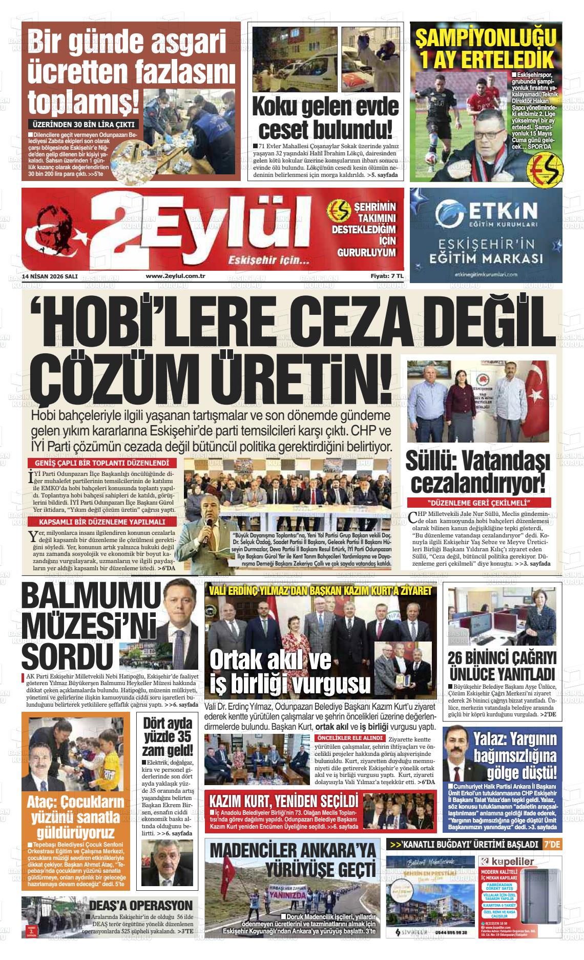 Eskisehir 2 Eylul 14.04.2026