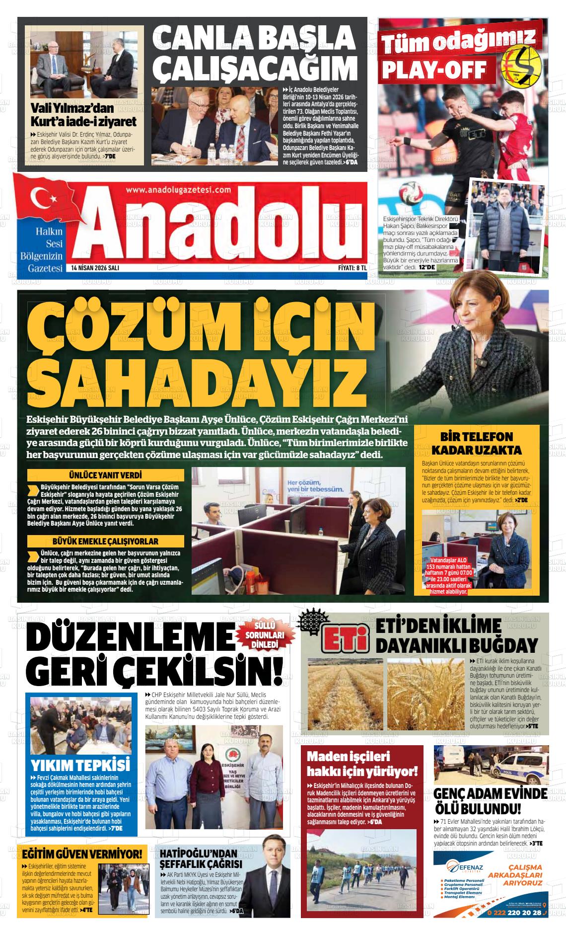 Eskisehir Anadolu 14.04.2026