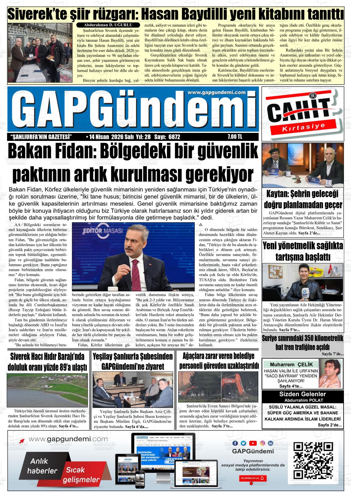 Sanliurfa Gapgundemi 14.04.2026