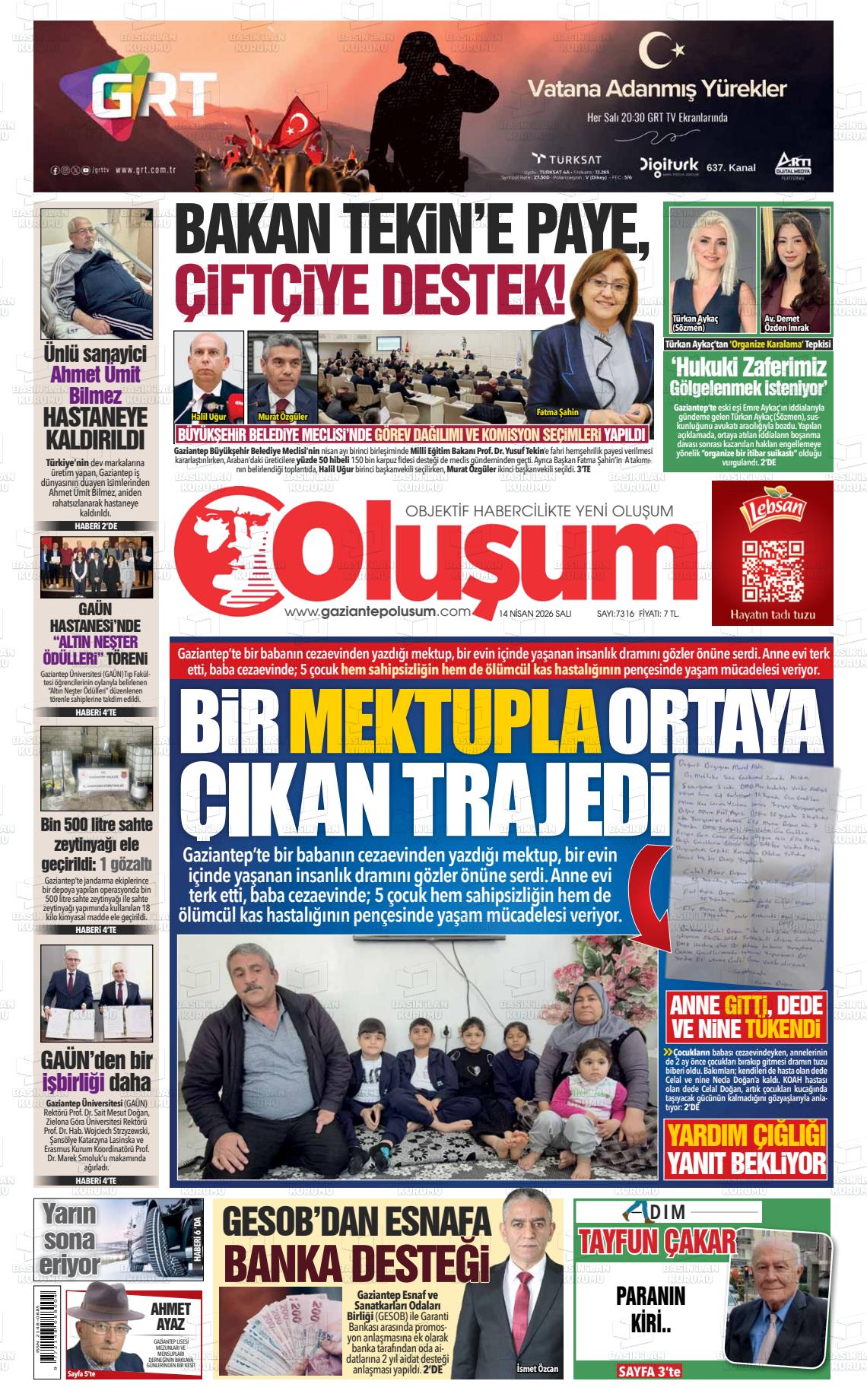 Gaziantep Olusum 14.04.2026