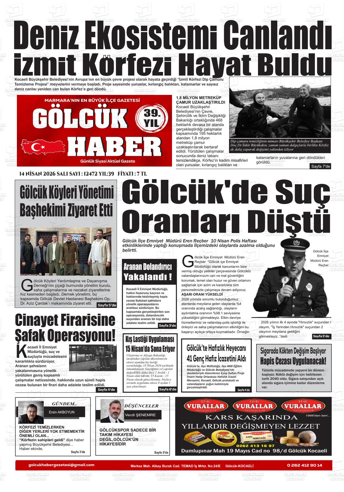 Kocaeli Golcukhaber 14.04.2026